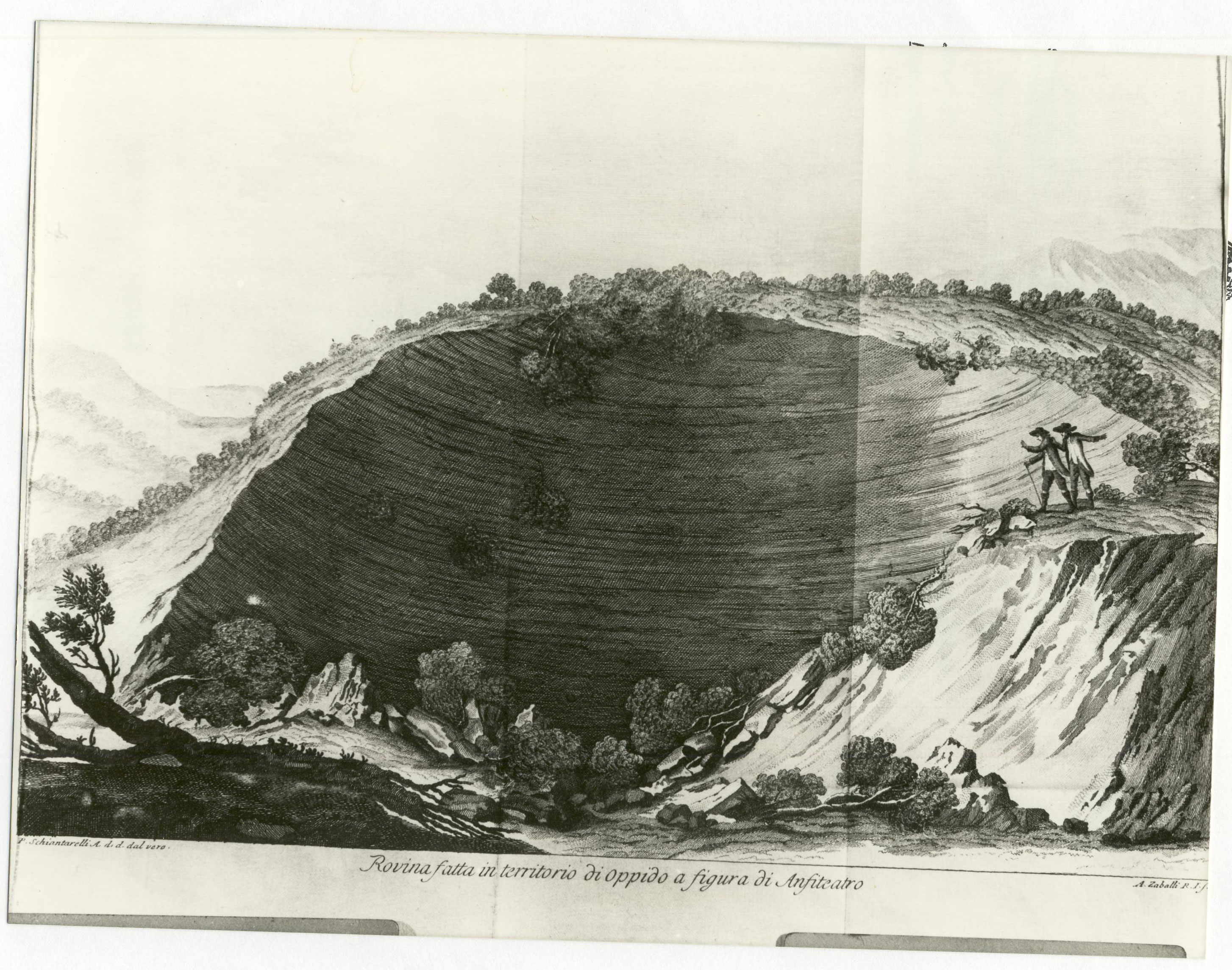 conseguenze del sisma, terremoto (stampa, serie) di Schiantarelli Pompeo, Zaballi Antonio (XVIII)