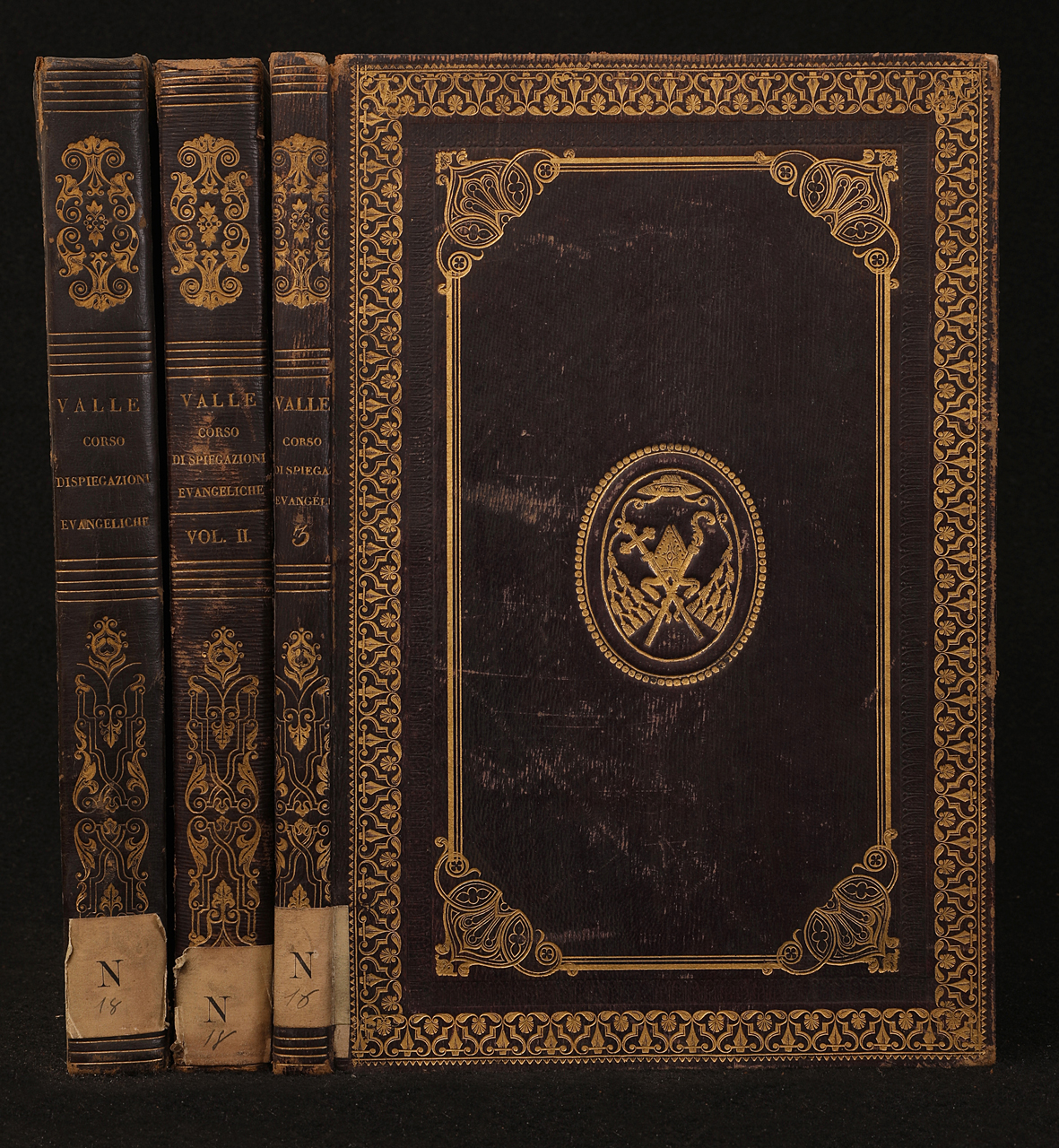 legatura piena - alle armi, serie - ambito italiano (metà XIX)