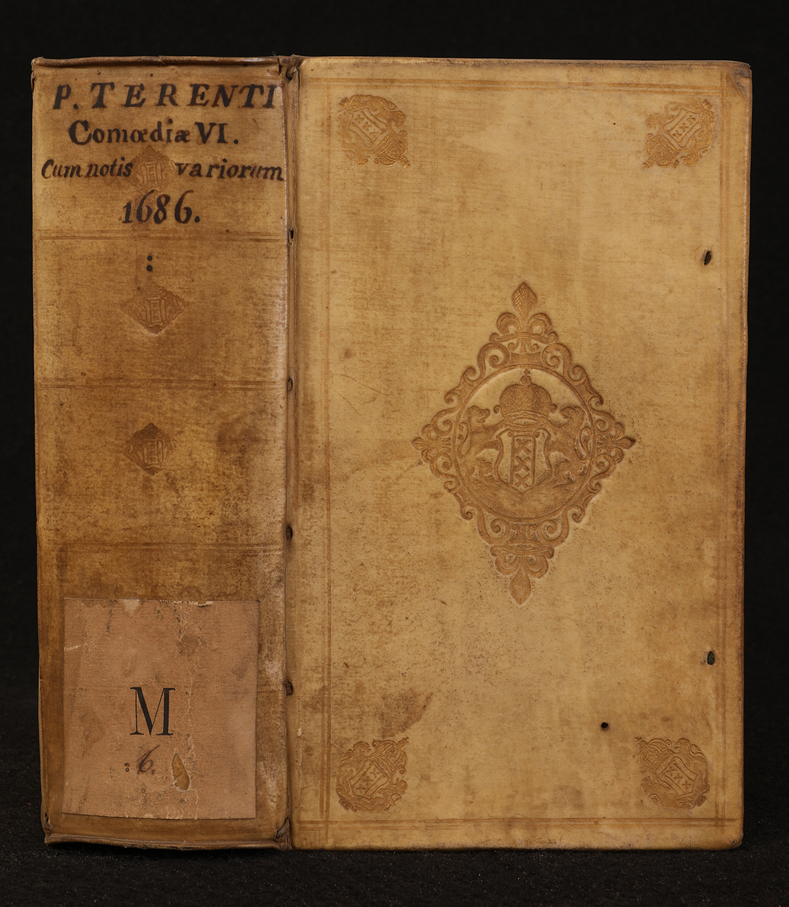 legatura piena - alle armi, opera isolata - ambito olandese (ultimo quarto XVII)