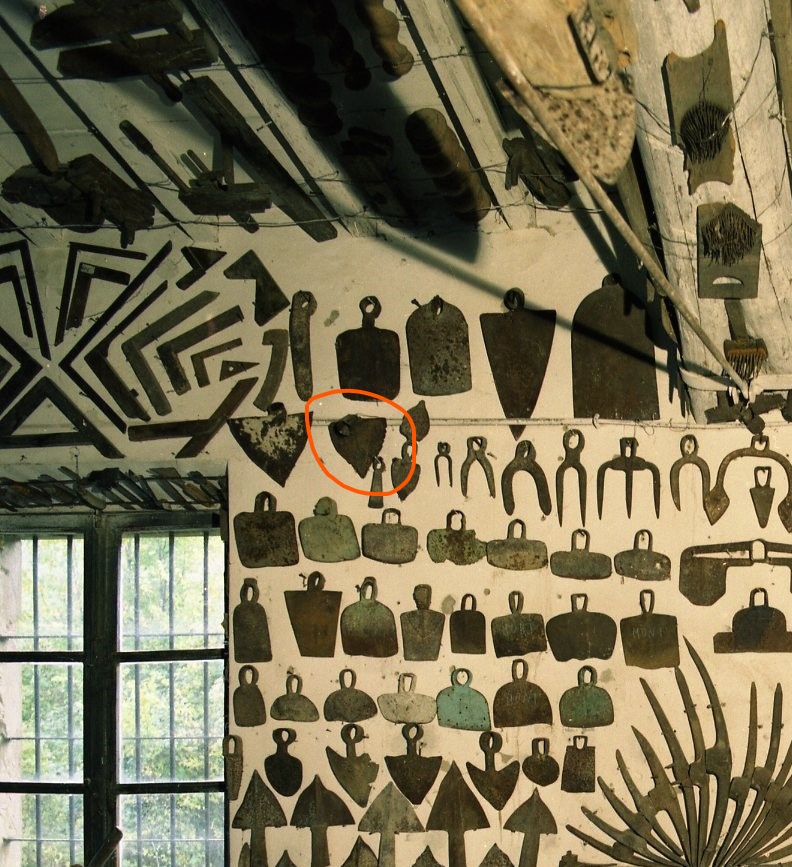 lama di zappa a forma di cuore, STRUMENTI E ACCESSORI/ AGRO-SILVO-PASTORALI