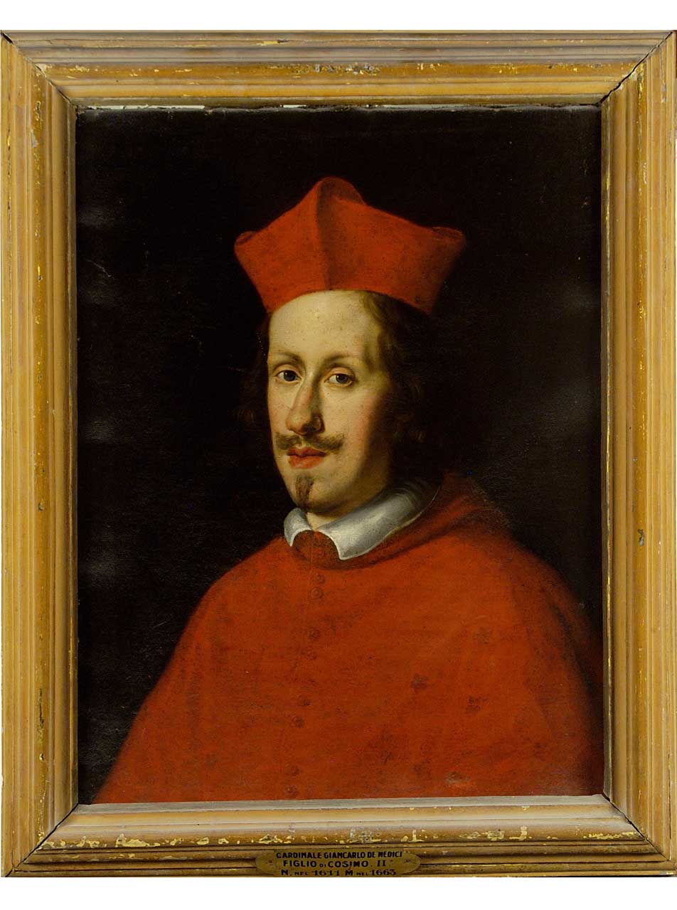 ritratto del cardinale Giancarlo de' Medici (dipinto) - ambito tosco-romano (metà sec. XVII)