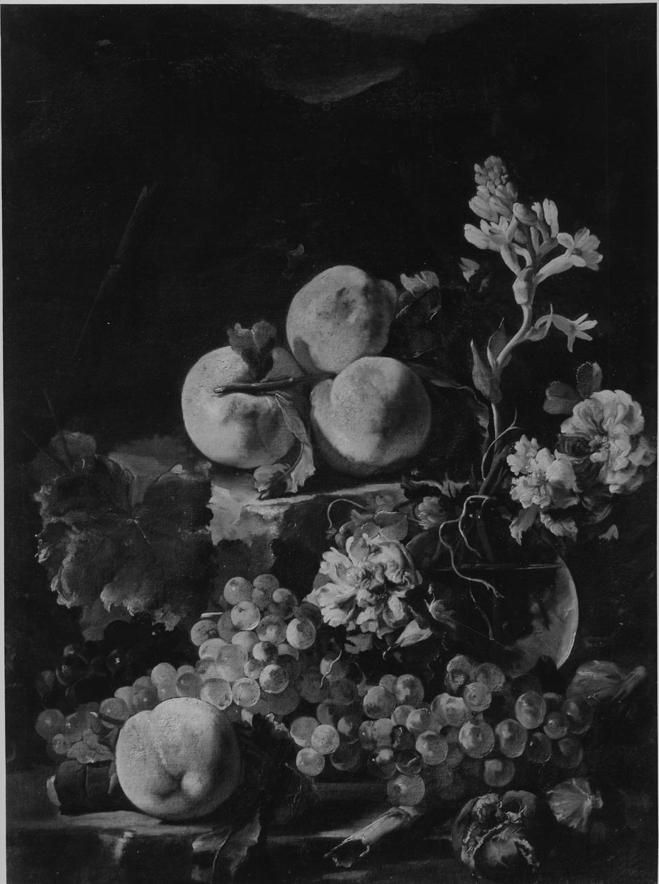 natura morta co fiori e frutta (dipinto) di Pace del Campidoglio Michele (sec. XVII)