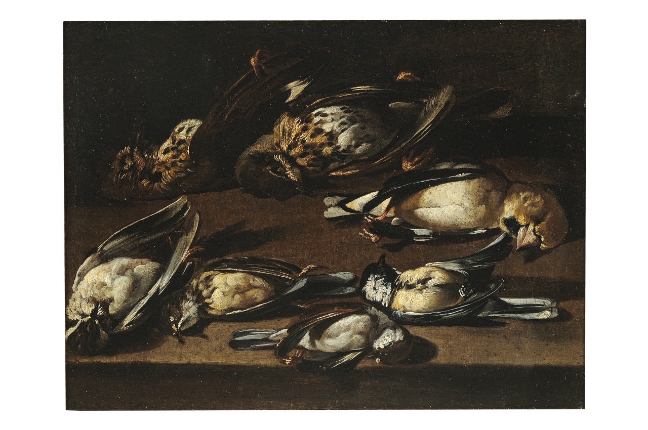natura morta con cacciagione (dipinto) - ambito fiammingo (seconda metà sec. XVII)