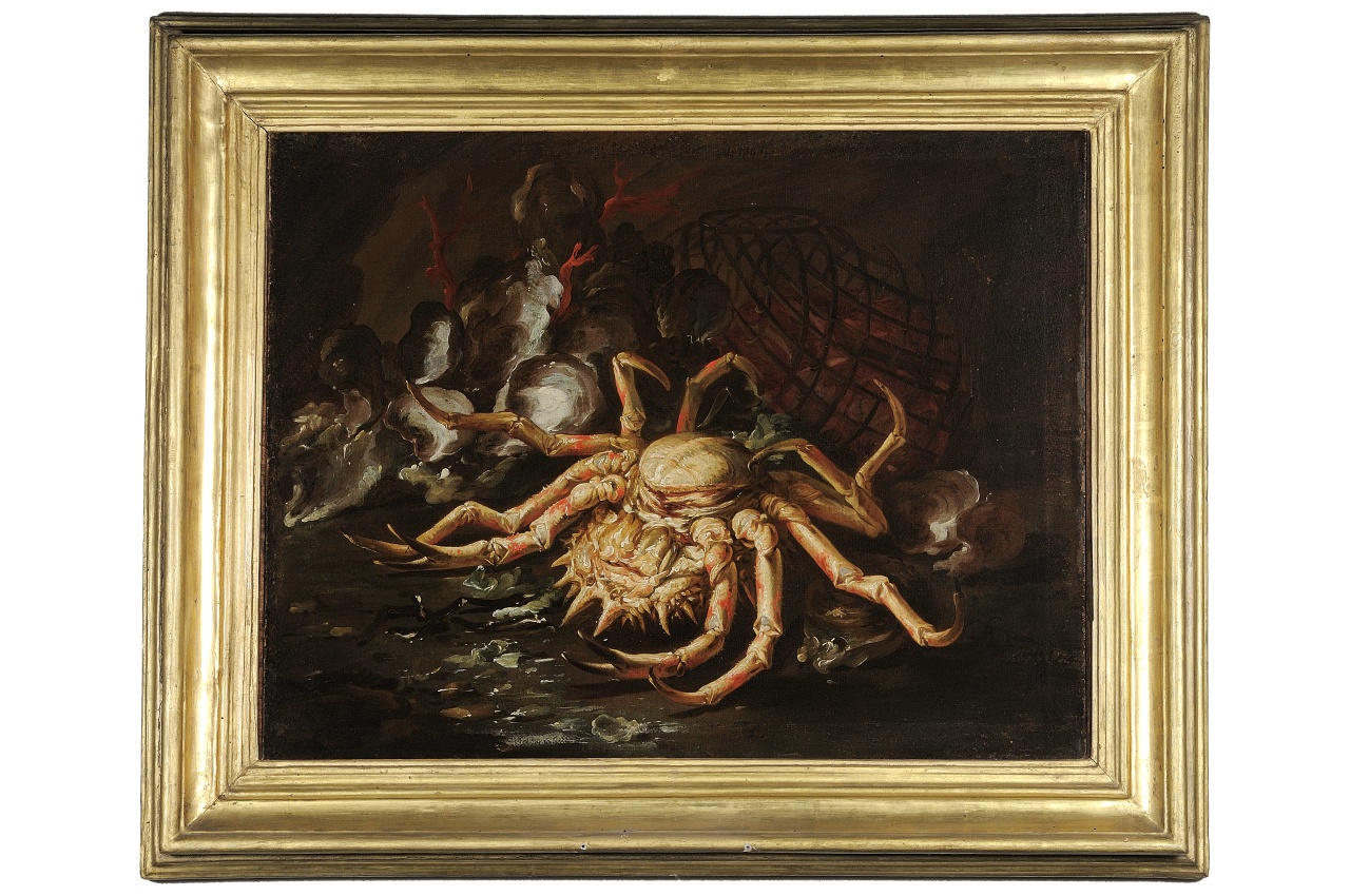 natura morta con molluschi (dipinto) di Loth Onofrio (sec. XVII)