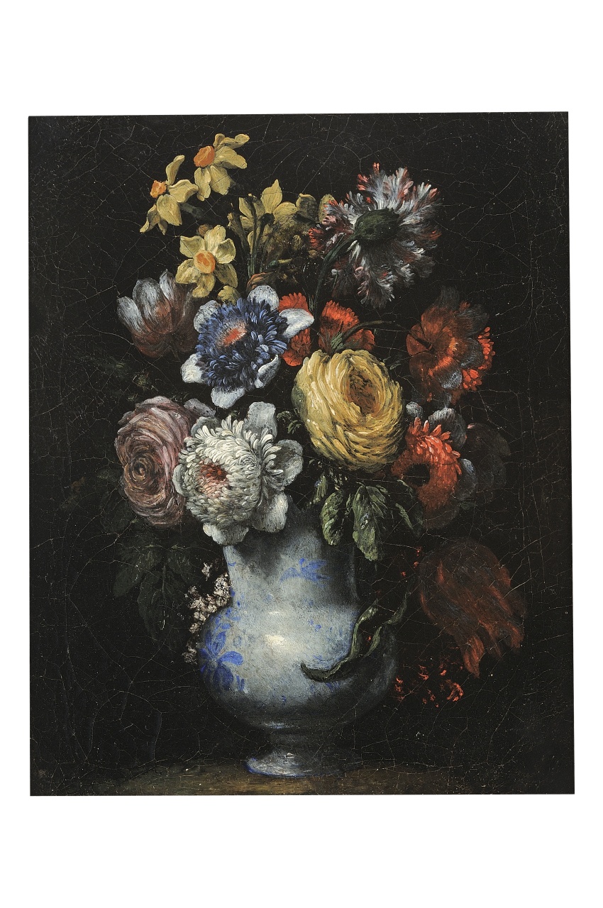 vaso con fiori (dipinto) di Bimbi Bartolomeo (ultimo quarto sec. XVII)