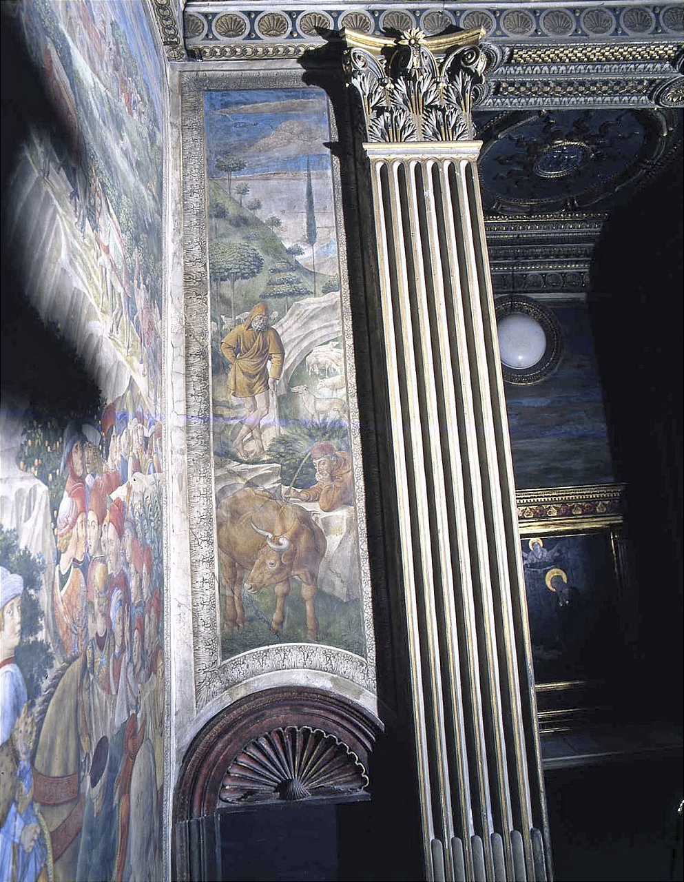 adorazione dei pastori (dipinto murale) di Gozzoli Benozzo (sec. XV)
