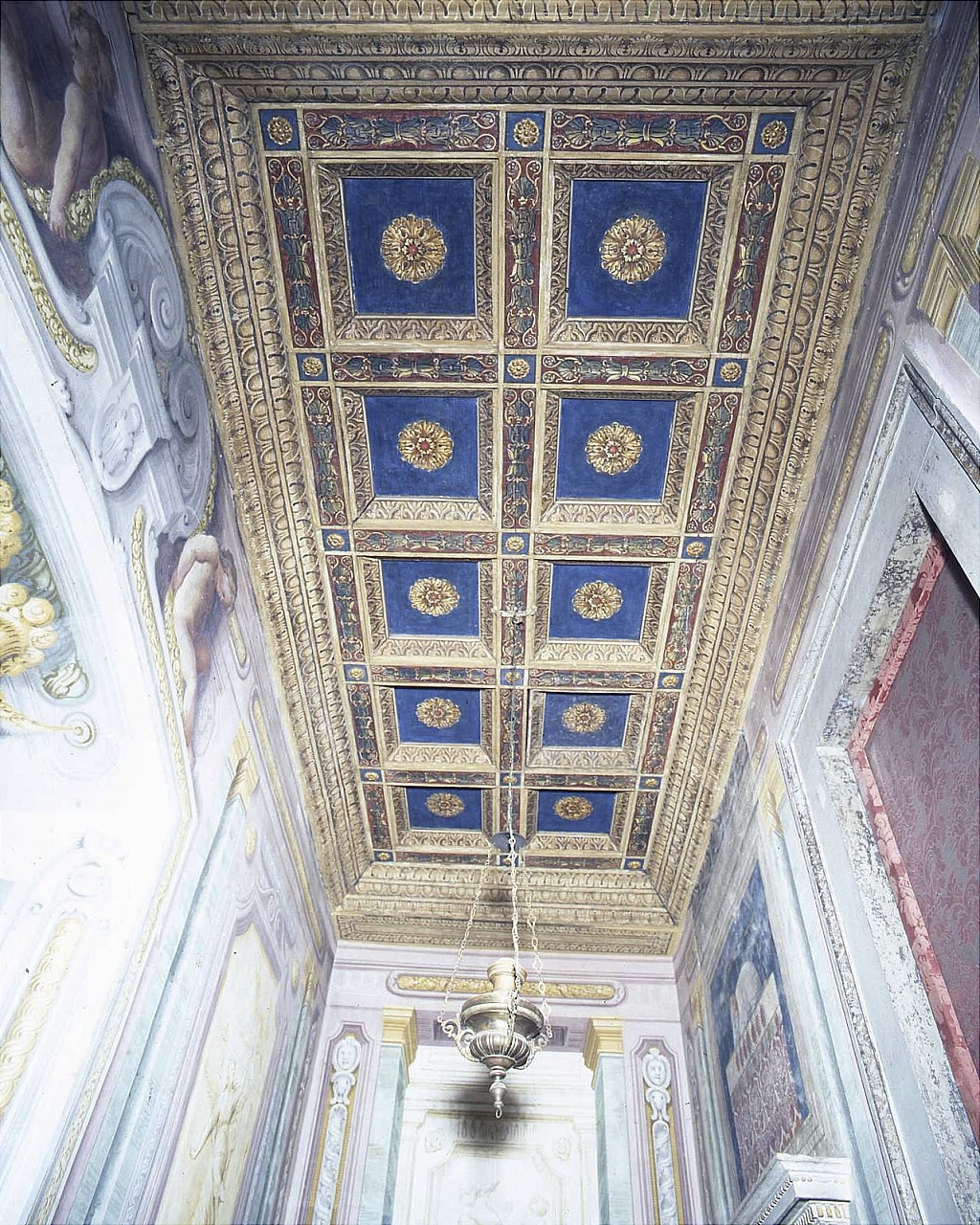 soffitto a cassettoni di Michelozzo (sec. XV)