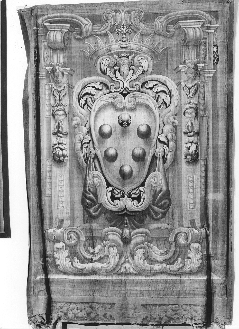 stemma gentilizio della famiglia Medici (arazzo) di Rosi Alessandro, Benvenuti Matteo, Termini Stefano (sec. XVII)
