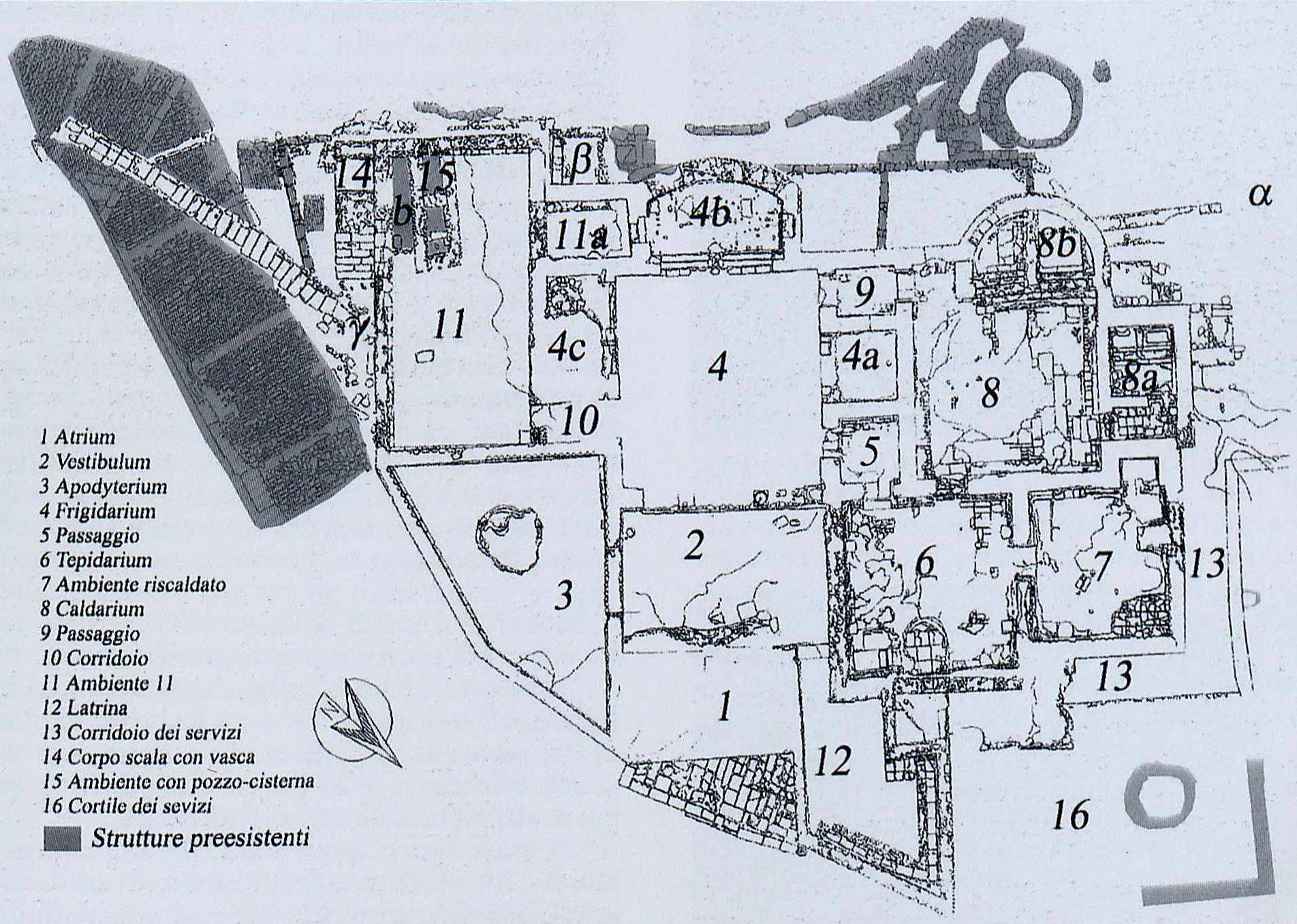Terme romane, ingresso (impianto termale, luogo ad uso pubblico) - Ascea (SA)  (II sec. d.C)