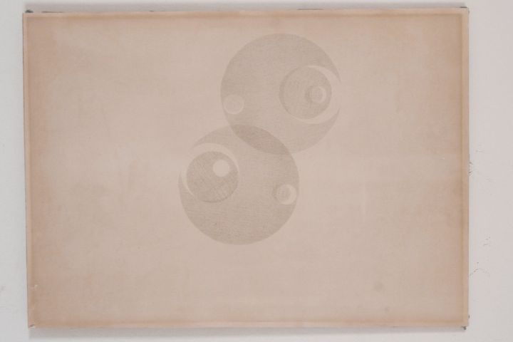 Transizione 70/ 1, astratto (dipinto, opera isolata) di Ugo Ugo (attribuito) (terzo quarto XX)