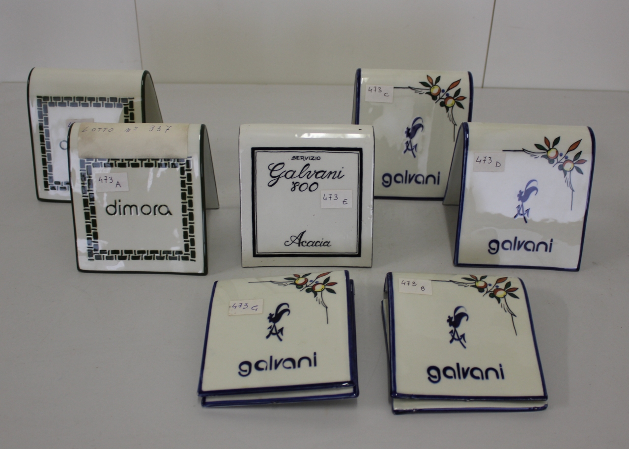 segnaposto, serie - ambito friulano (sec. XX)