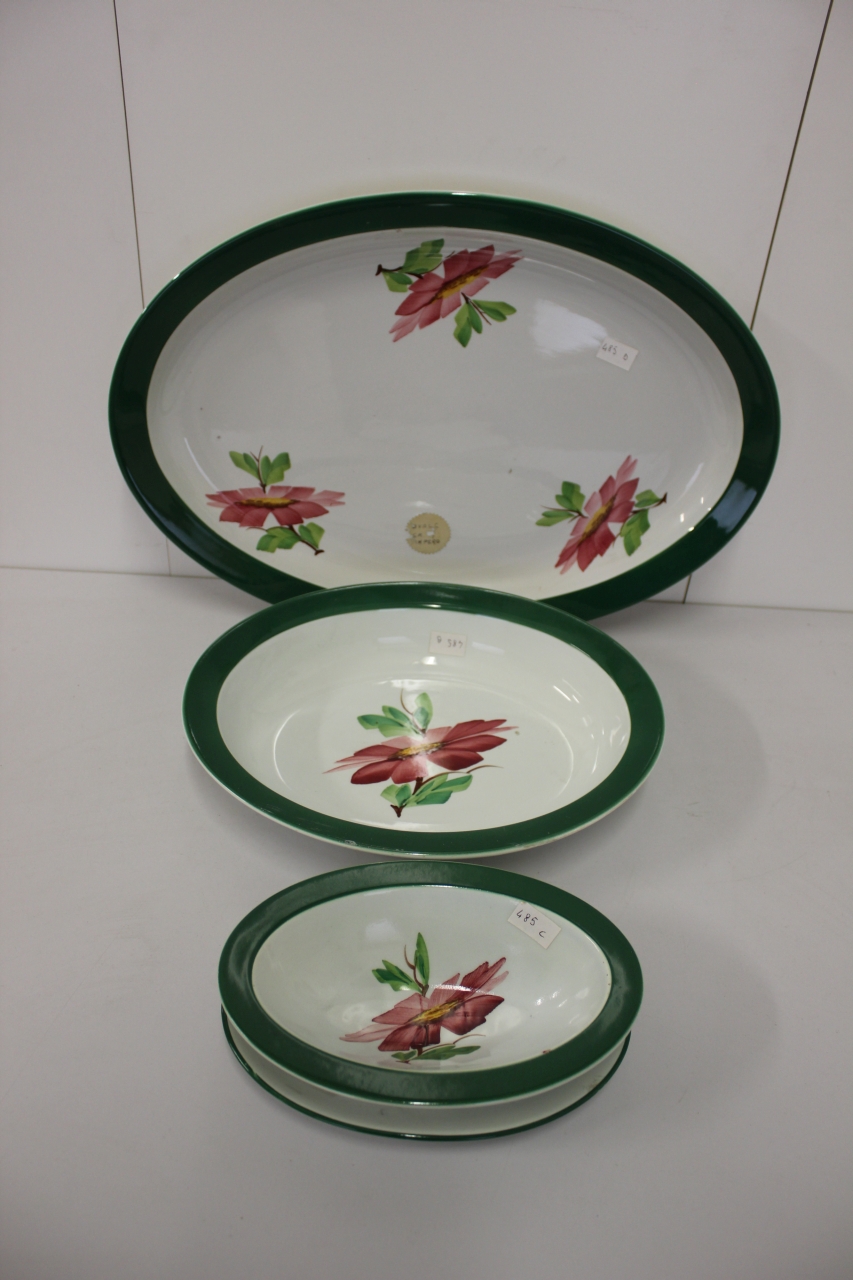 piatto ovale, serie - ambito friulano (secondo quarto sec. XX)