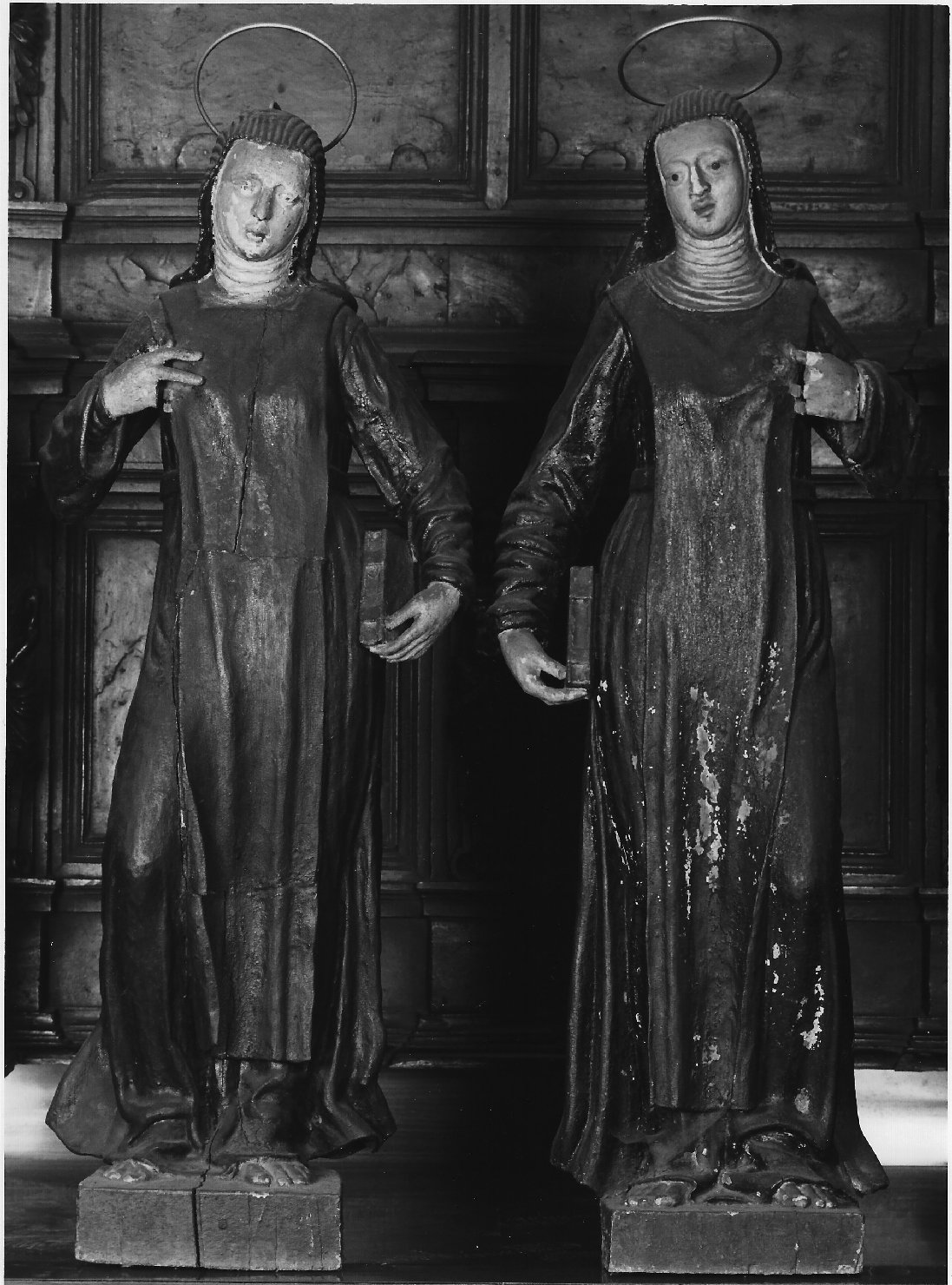 SS. Faustina e Liberata (scultura, coppia) di Picini Giovanni Giuseppe (attribuito) (sec. XVIII)