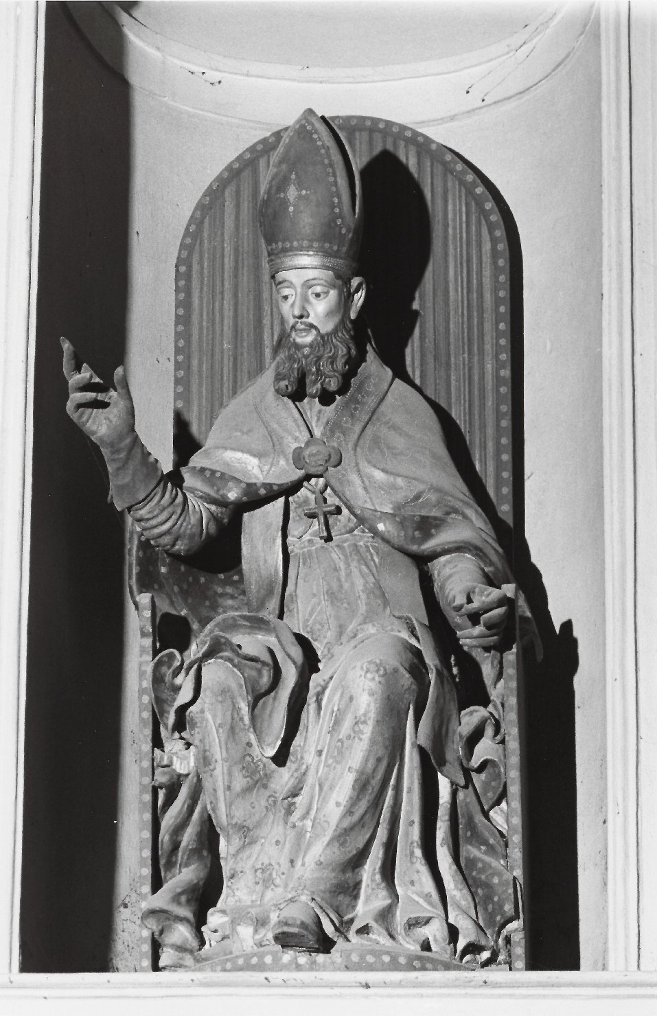 S. Martino Vescovo (scultura) - ambito bresciano (fine sec. XVI)