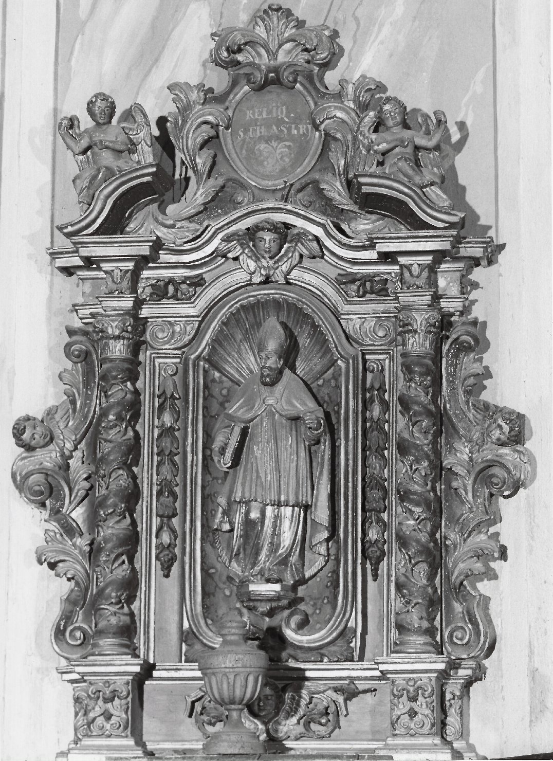 S. Filastrio, angeli e cherubini (reliquiario architettonico) di Ramus, Domenico (sec. XVII)