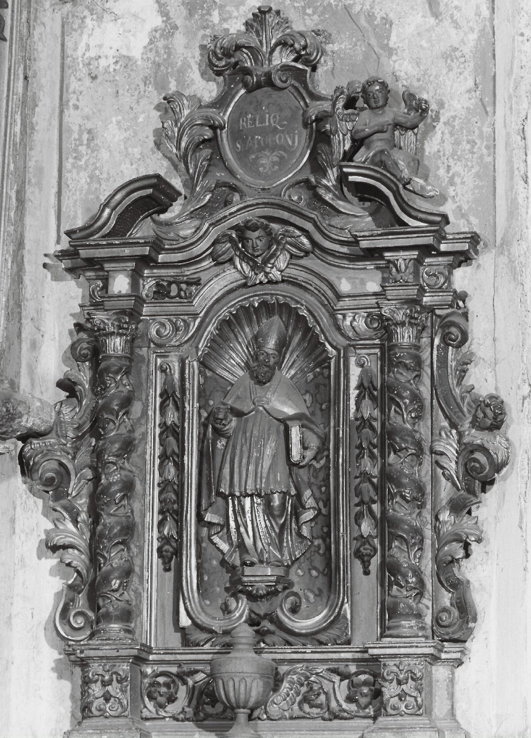 S. Apollonio, angeli e cherubini (reliquiario architettonico) di Ramus, Domenico (sec. XVII)