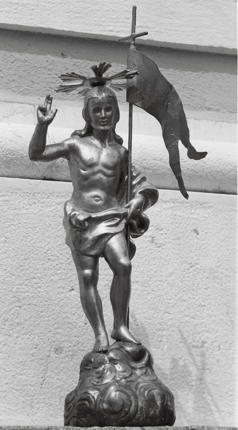 Cristo Risorto (statuetta) - manifattura della Valcamonica (fine/ inizio secc. XVII/ XVIII)