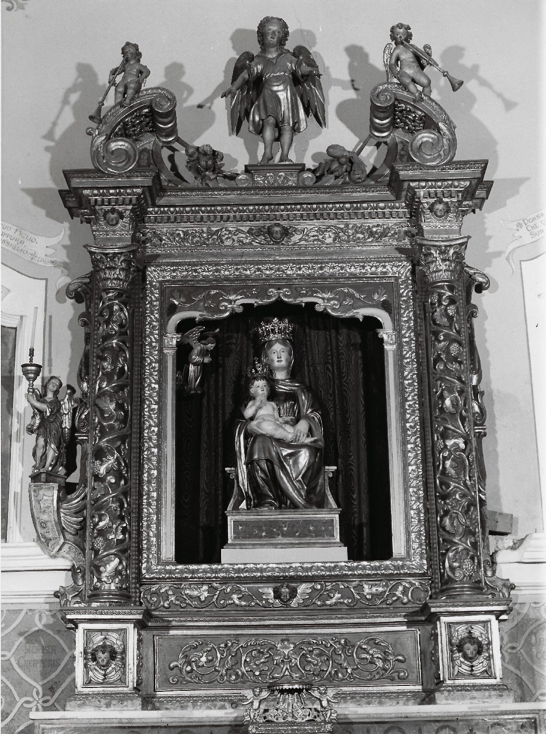 angeli e cherubini (ancona, elemento d'insieme) di Giorgi, Bernardino - bottega dei Ramus (sec. XVII)