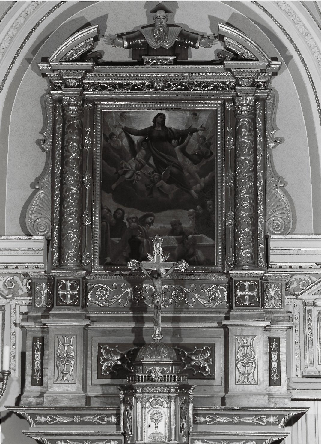 Dio Padre, cherubini (ancona, elemento d'insieme) di Magnino, Carlo - manifattura della Valcamonica (sec. XVII, sec. XVIII)