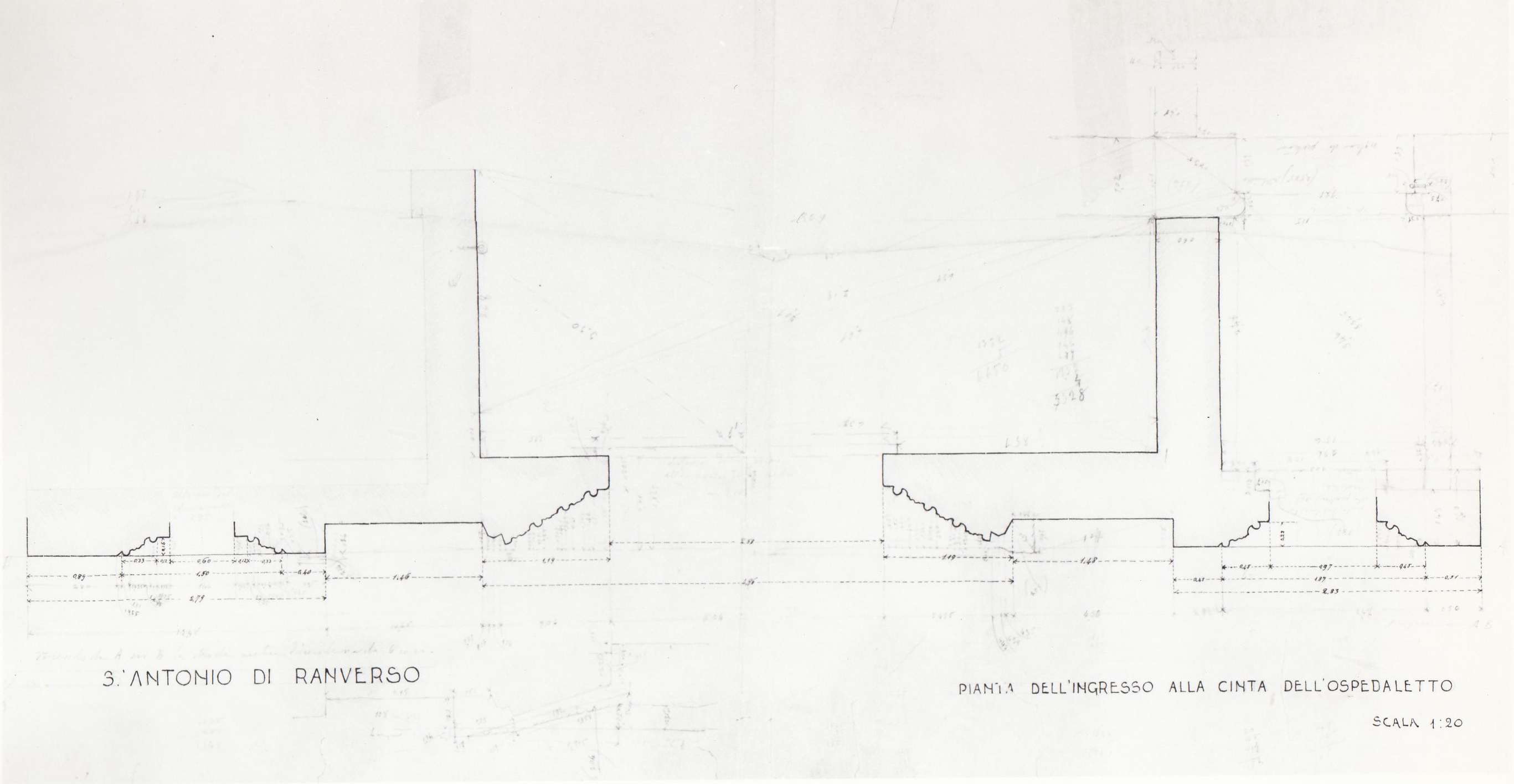 Abbazia di S. Antonio di Ranverso a Buttigliera Alta (TO)/ Ospedale (disegno architettonico) - ambito piemontese 