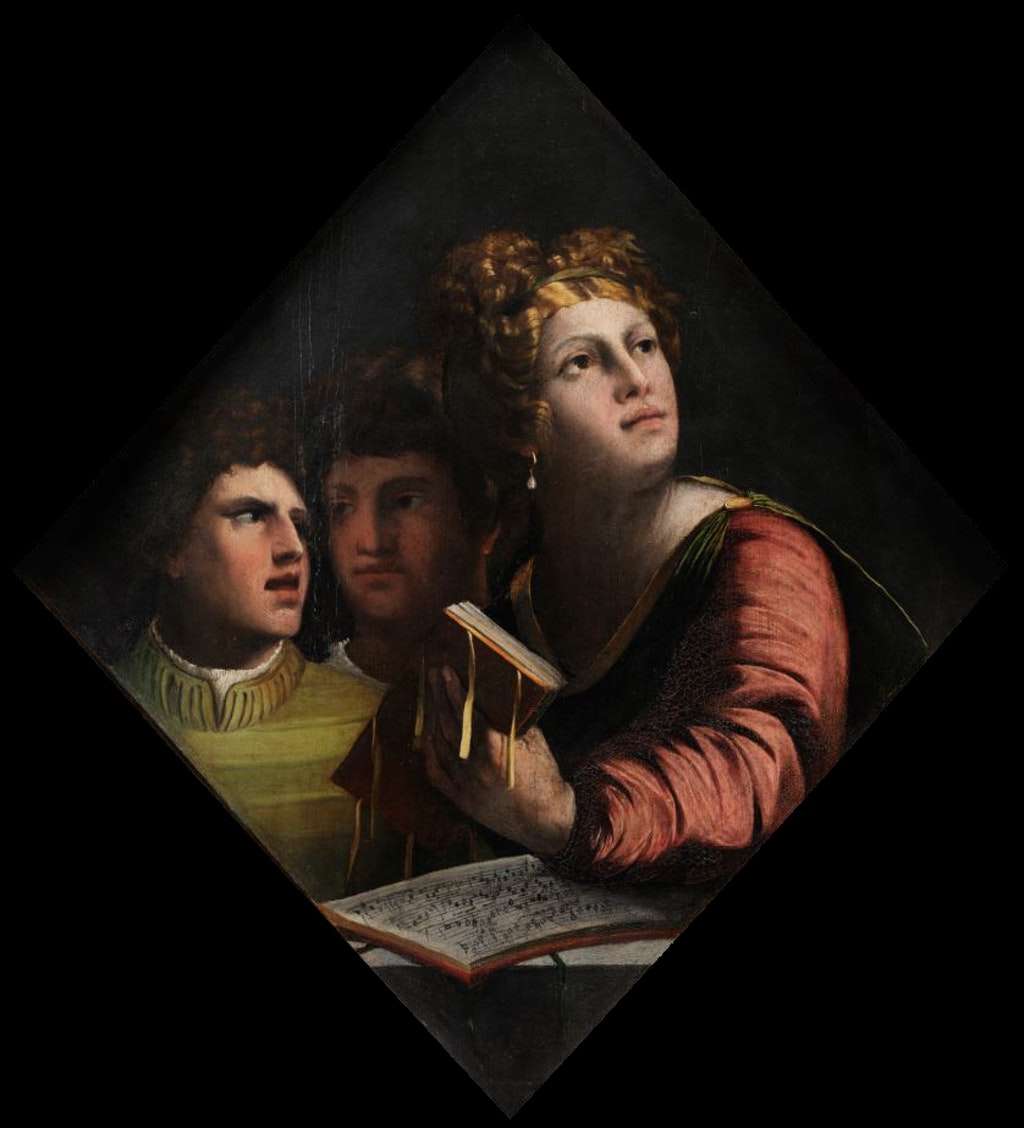 Ercole con la clava, Ercole con la clava (dipinto - olio su tavola, elemento d'insieme) di Luteri Giovanni detto Dosso Dossi (attribuito) - ambito ferrarese (fine/ fine XV)