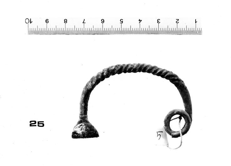 fibula ad arco ritorto - FASE TERNI II (inizio Età del ferro I)
