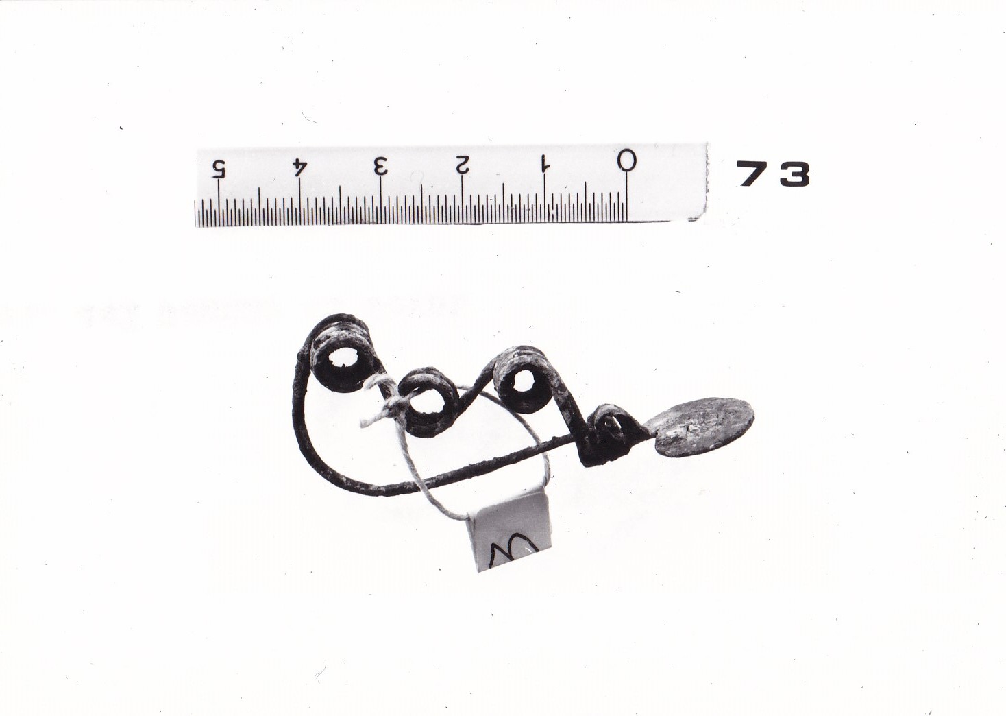 fibula ad arco serpeggiante e staffa a disco - FASE TERNI II (inizio Età del ferro I)