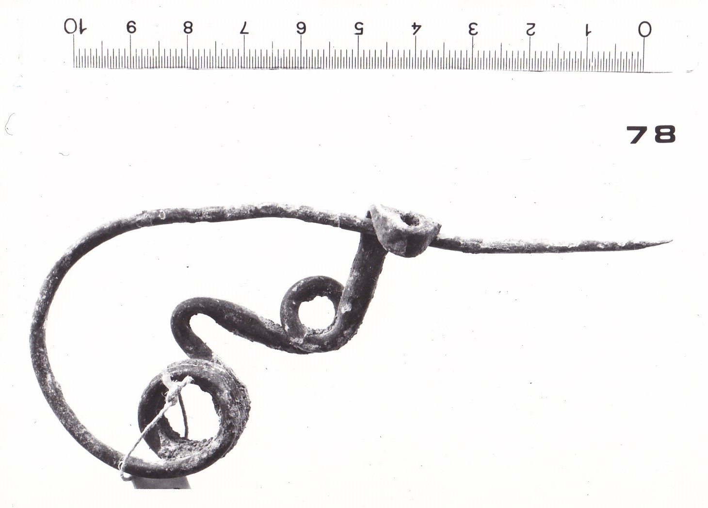 fibula ad arco serpeggiante e staffa a disco - FASE TERNI II (inizio Età del ferro I)