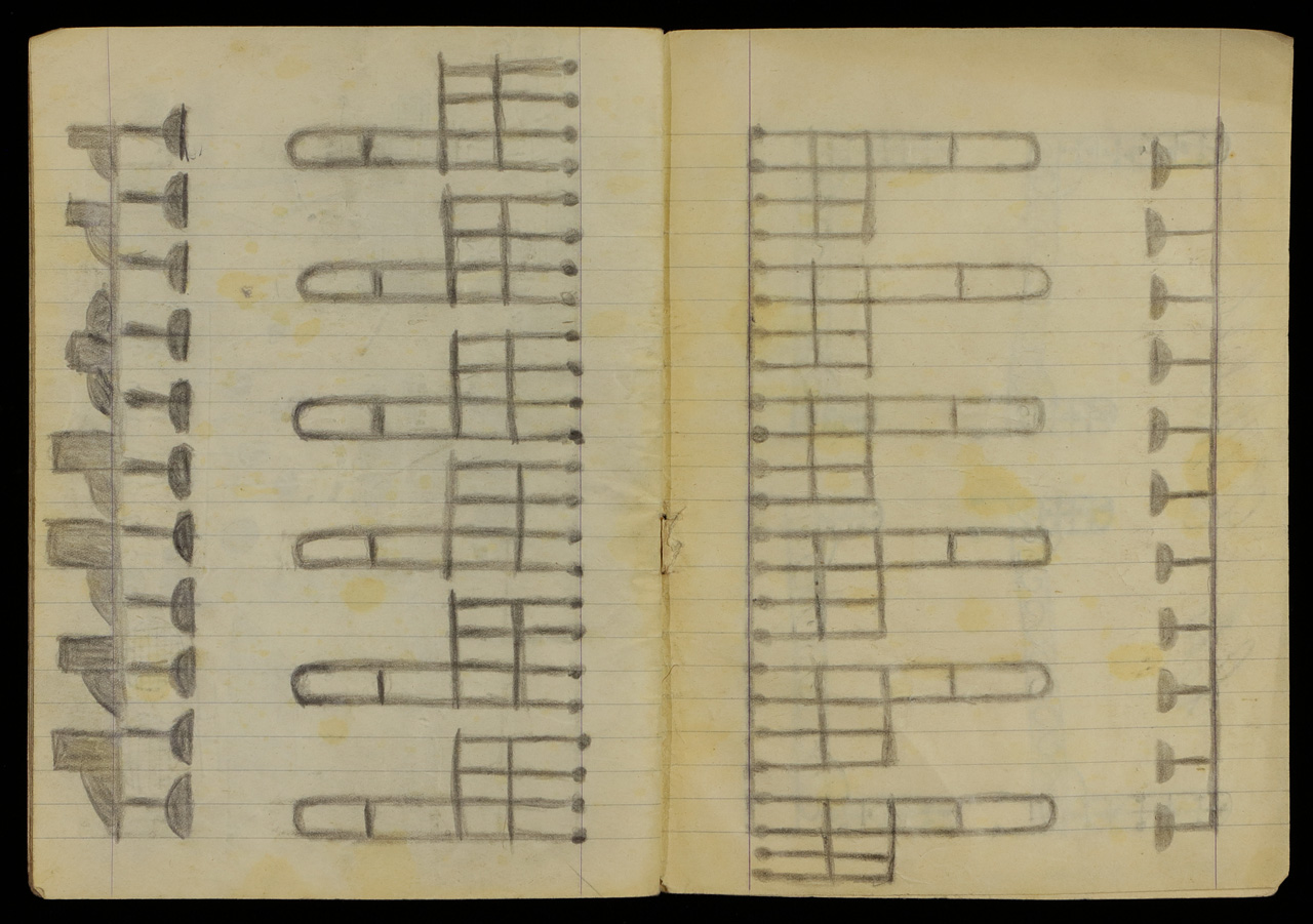 Senza Titolo, Quaderno di disegni (3) (taccuino di disegni, elemento d'insieme) di Sopetti, Luigi - ambito manicomiale (inizio XX)