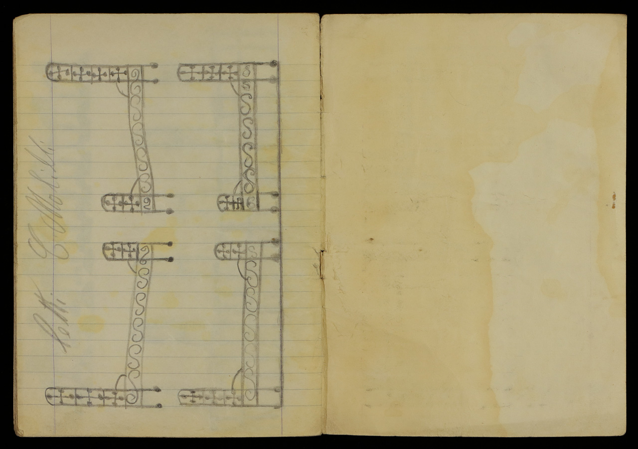 Senza Titolo, Quaderno di disegni (3) (taccuino di disegni, elemento d'insieme) di Sopetti, Luigi - ambito manicomiale (inizio XX)