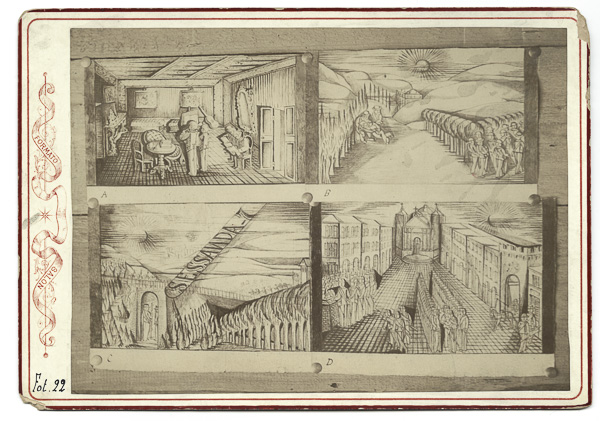 Personaggi - Militari - Musica - Edifici - Paesaggio (positivo) di Angelucci, Gianditimo, Pieraccini, Arnaldo, S. Luigi - manicomiale (fine XIX)