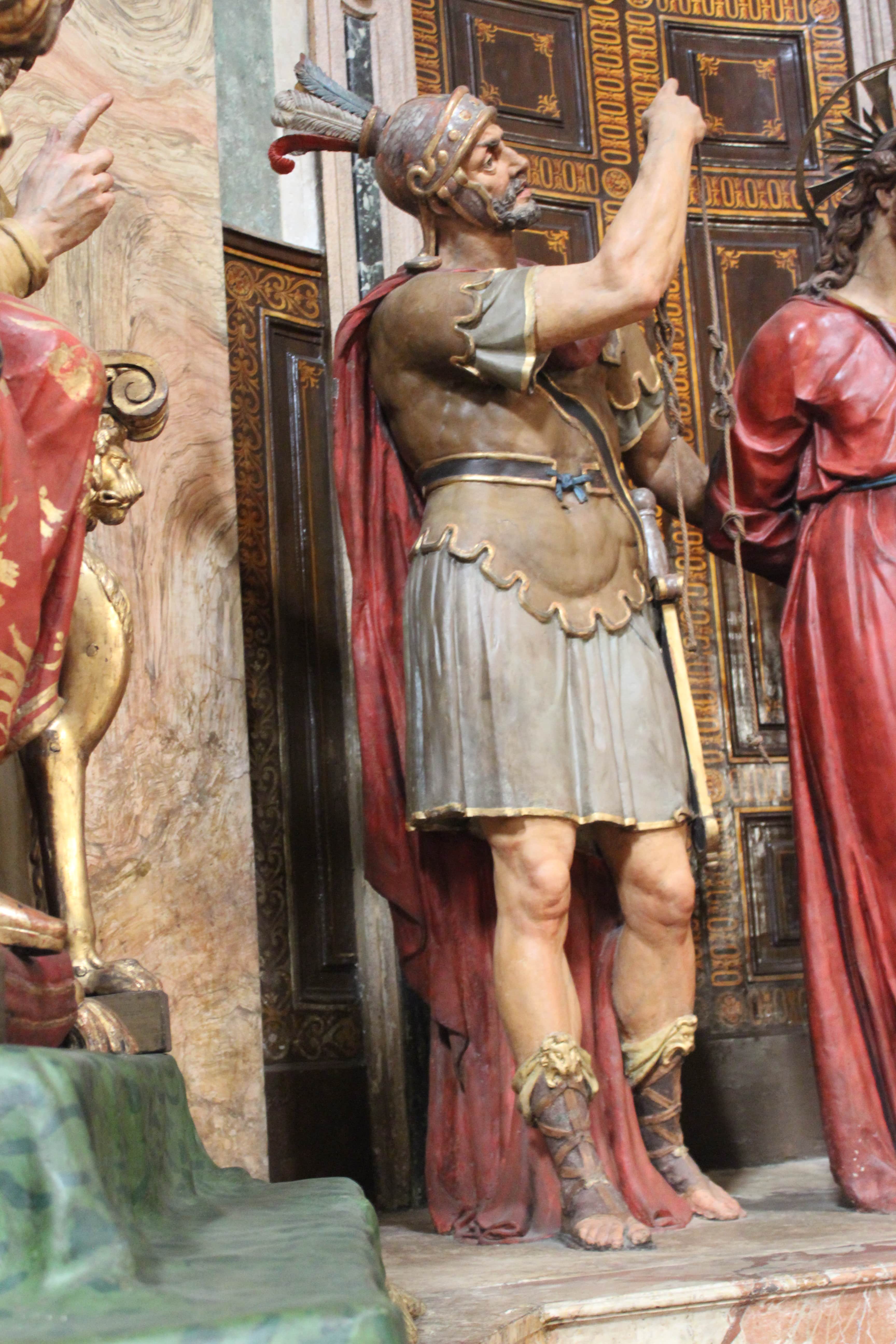 Centurione, centurione (statua, elemento d'insieme) di Tibaldi Pellegrino (attribuito) (primo quarto XVII)