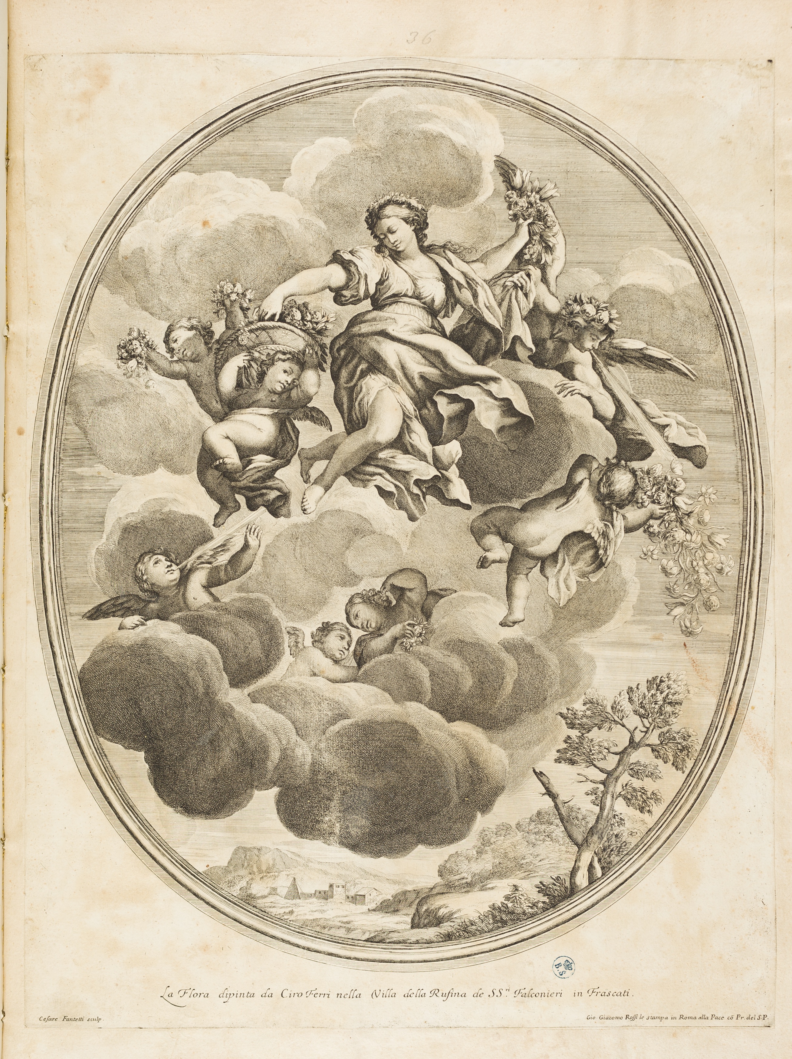 Trionfo di Flora (stampa) di Ferri Ciro, Fantetti Cesare (terzo quarto XVII)