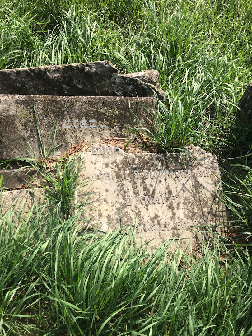 stele funeraria - ambito ebraico (primo quarto XX)