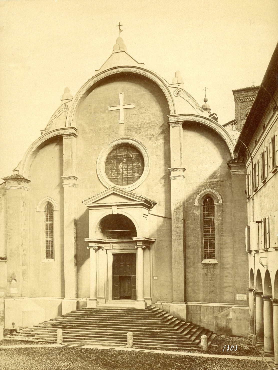 Italia - Emilia Romagna - Bologna - Chiesa di San Giovanni in Monte (positivo) di Anonimo (XIX-XX)