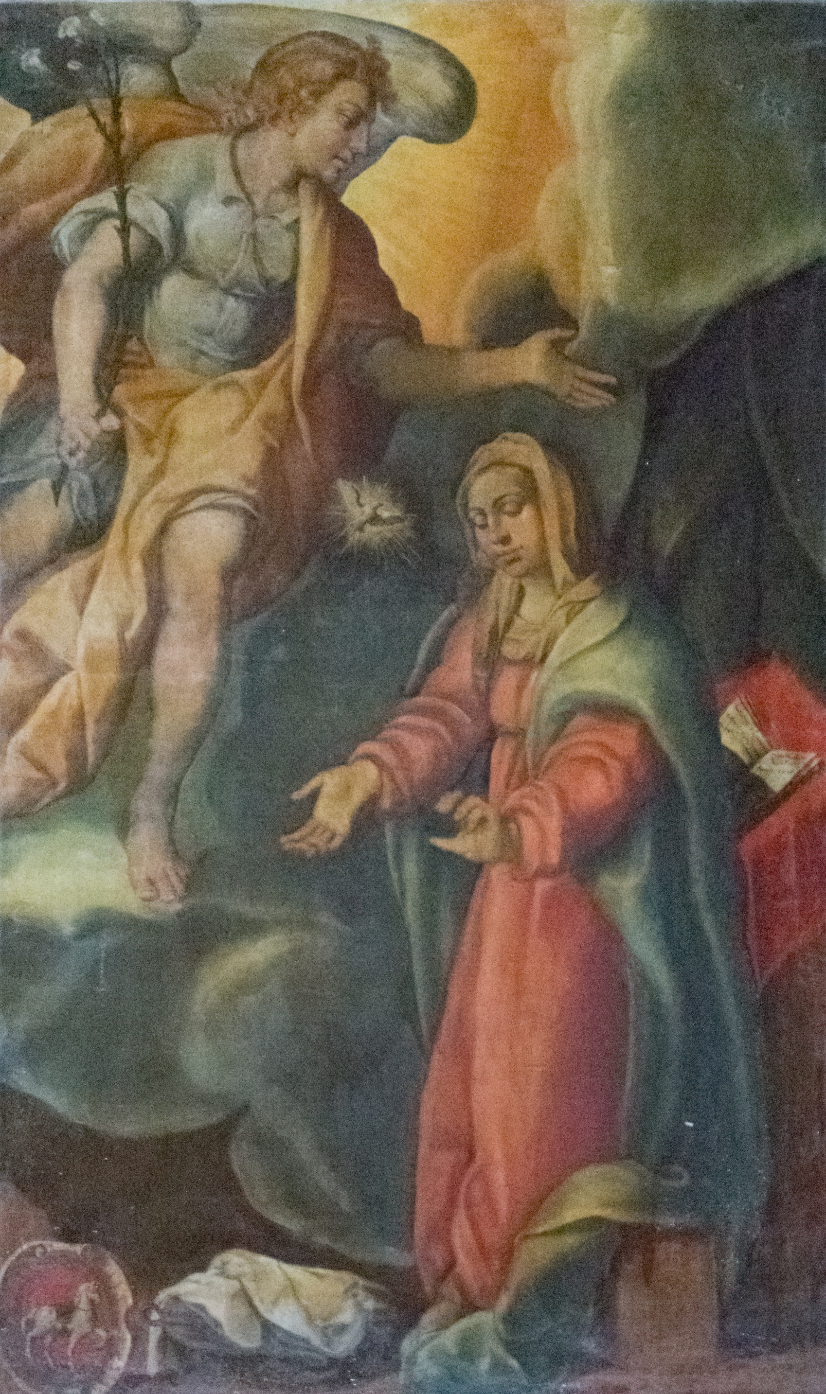Annunciazione (dipinto, opera isolata) - ambito milanese (primo quarto sec. XVII)