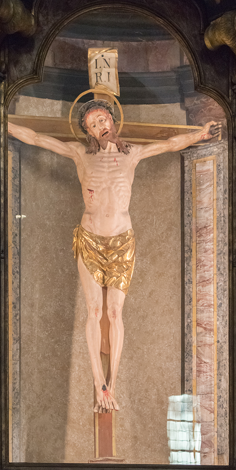 Cristo Crocifisso (scultura - scultura lignea policroma, opera isolata) - ambito milanese (ultimo quarto sec. XV)