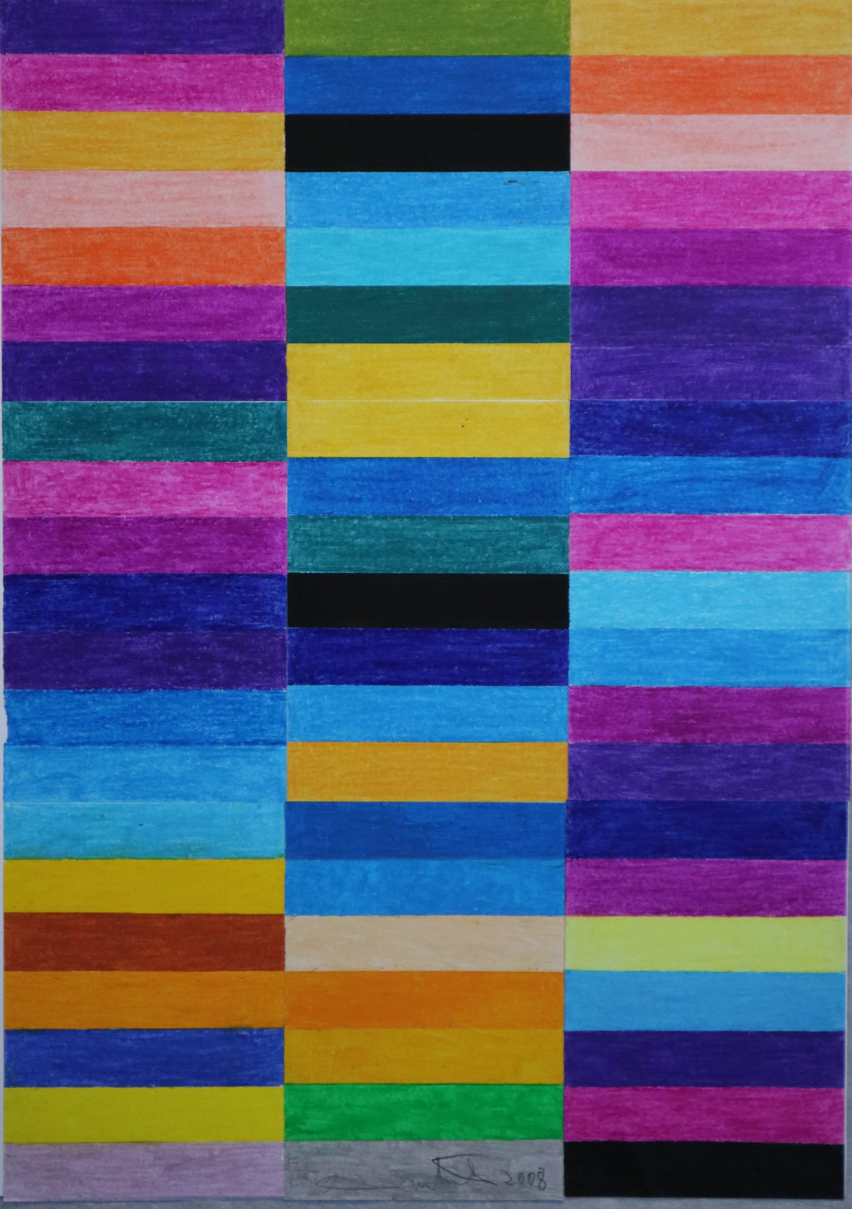 Teoria dei colori 7 (disegno) di Nitsch, Hermann - Fondazione Morra (sec. XXI)