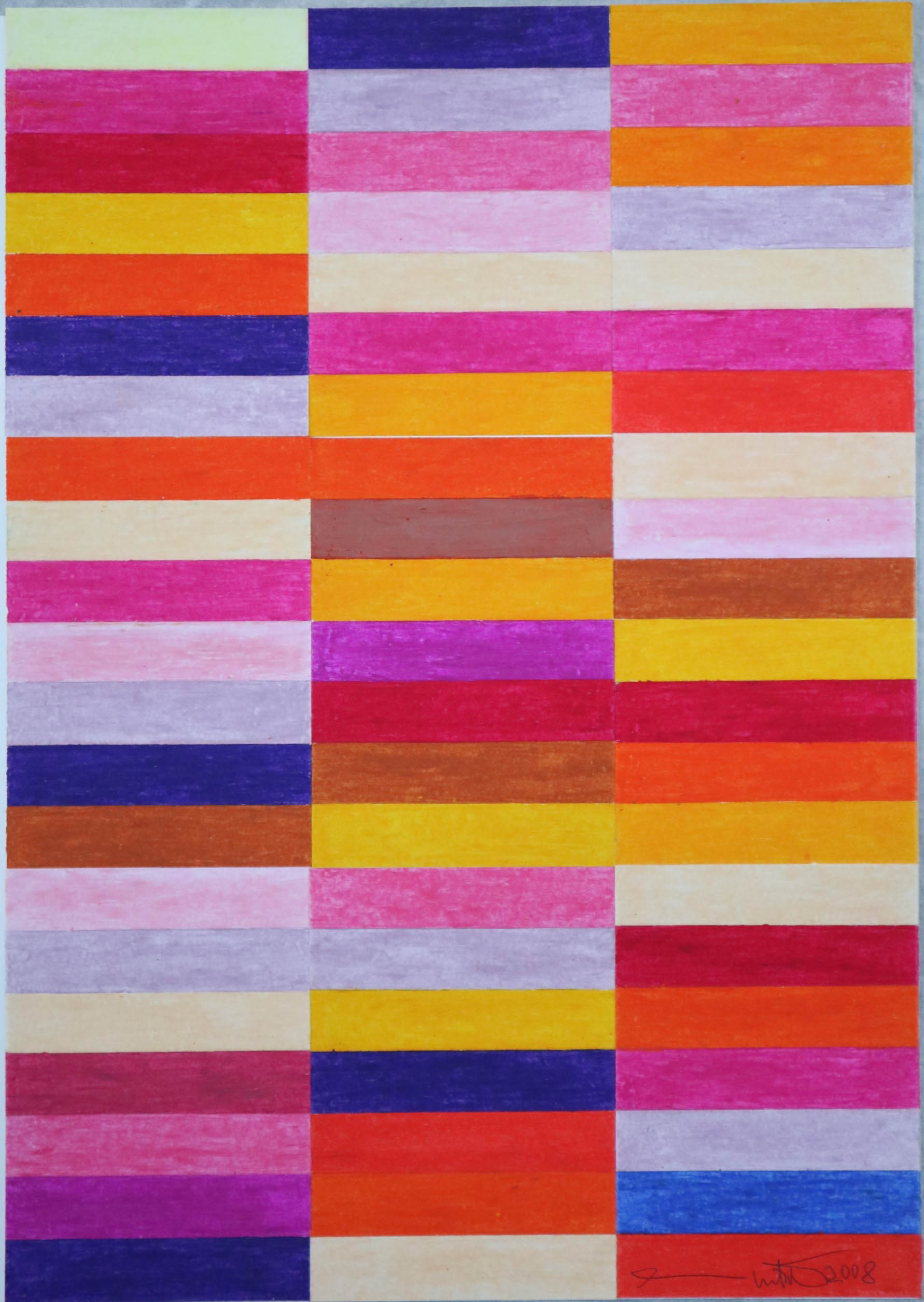Teoria dei colori 13 (disegno) di Nitsch, Hermann - Fondazione Morra (sec. XXI)