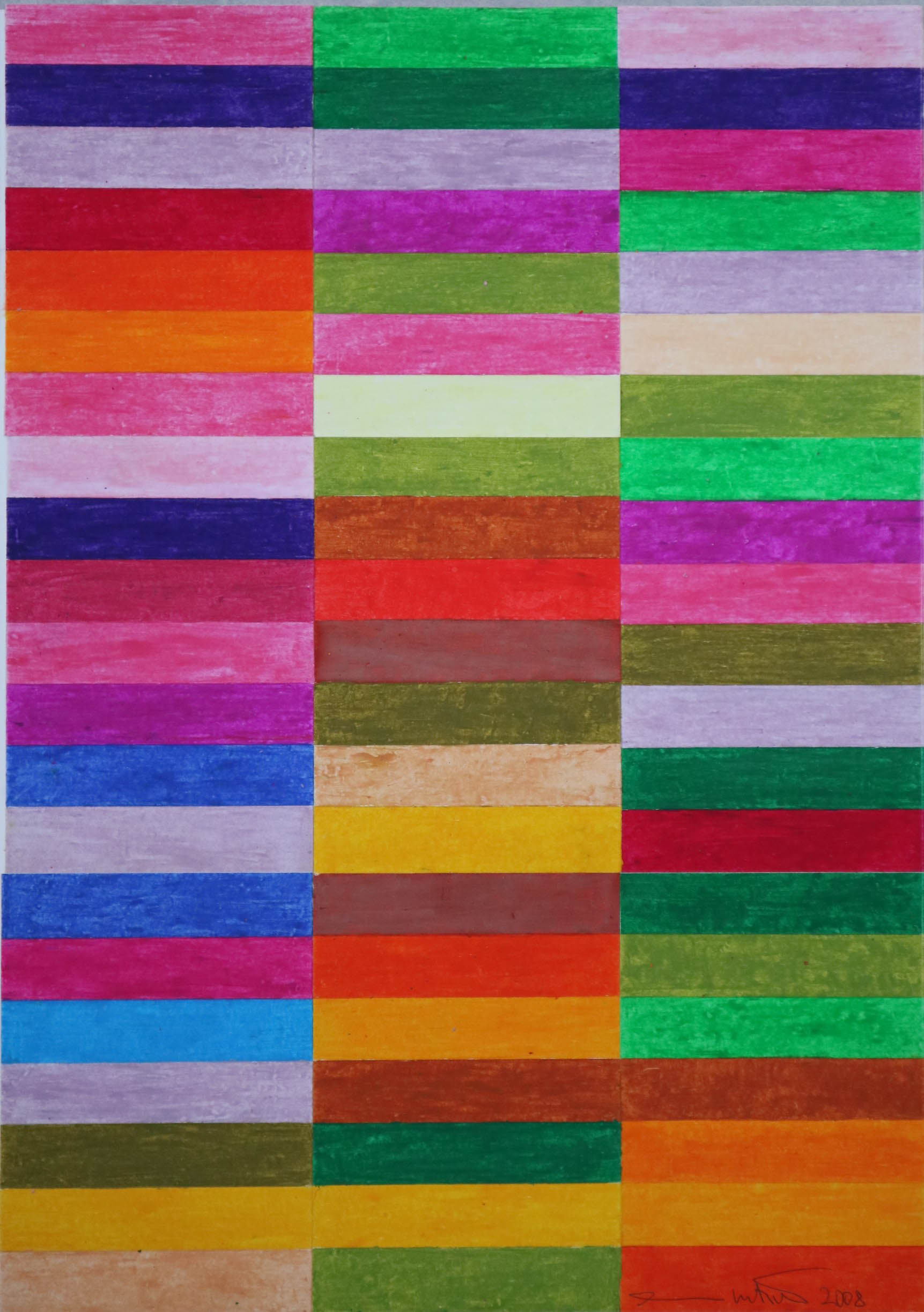 Teoria dei Colori 14 (disegno) di Nitsch, Hermann - Fondazione Morra (sec. XXI)