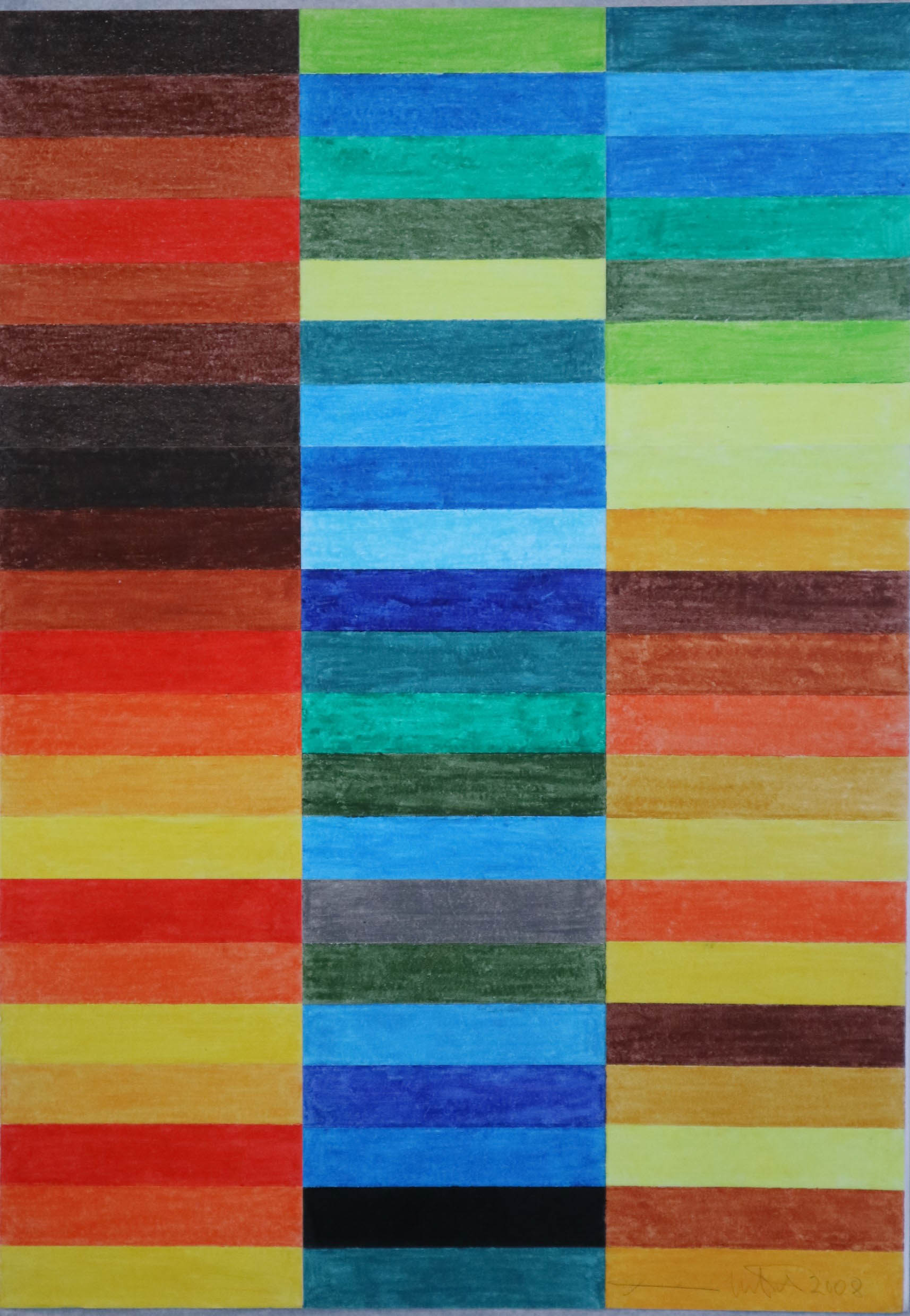 Teoria dei colori 16 (disegno) di Nitsch, Hermann - Fondazione Morra (sec. XXI)