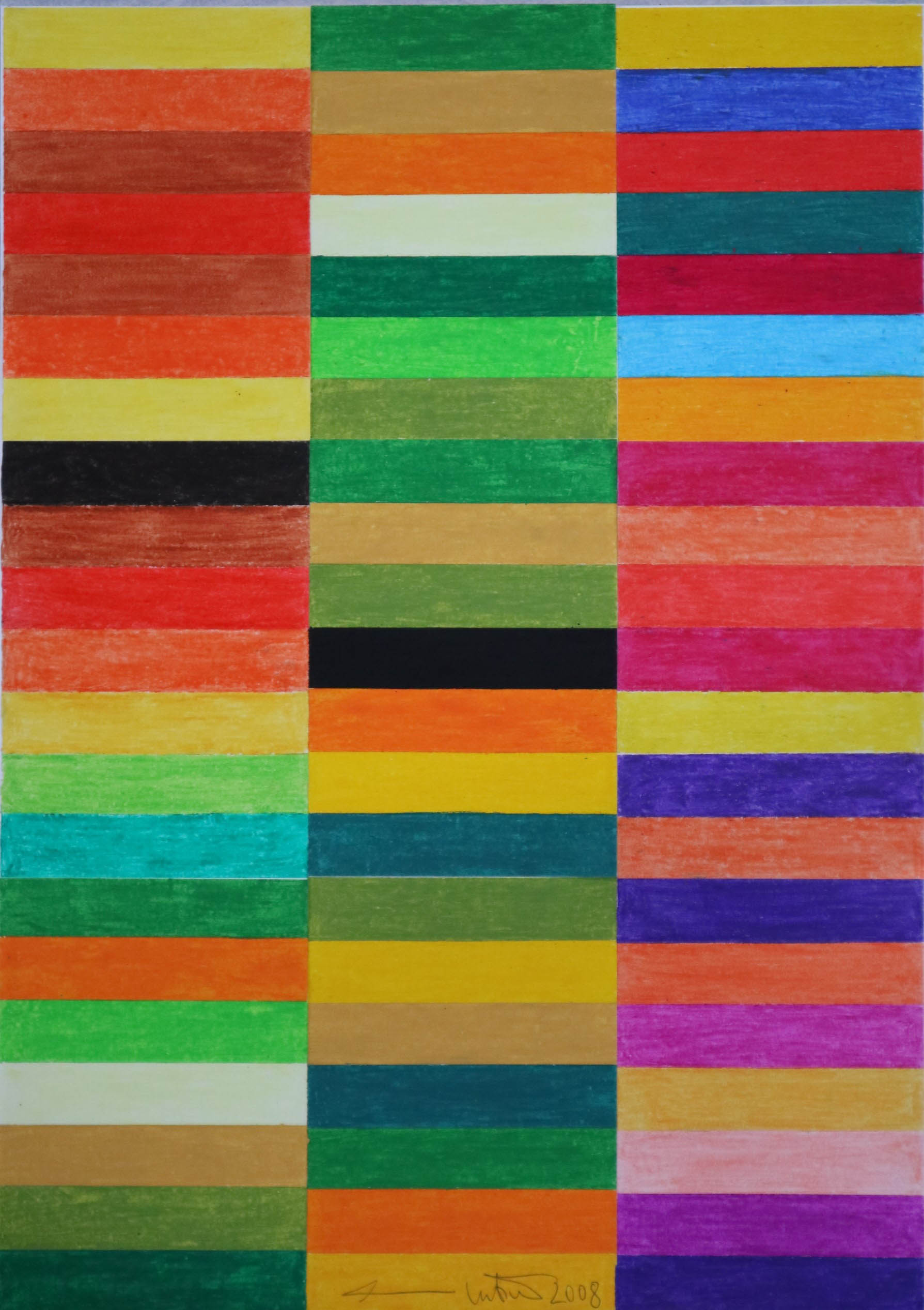 Teoria dei Colori 17 (disegno) di Nitsch, Hermann - Fondazione Morra (sec. XXI)