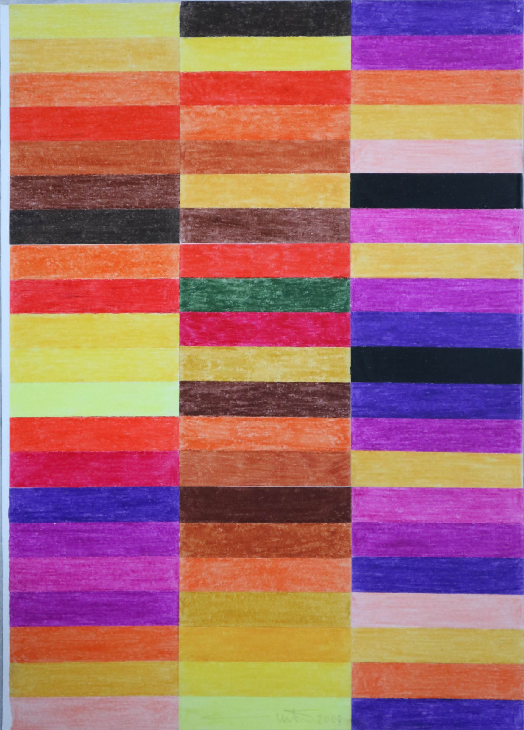 Teoria dei Colori 19 (disegno) di Nitsch, Hermann - Fondazione Morra (sec. XXI)
