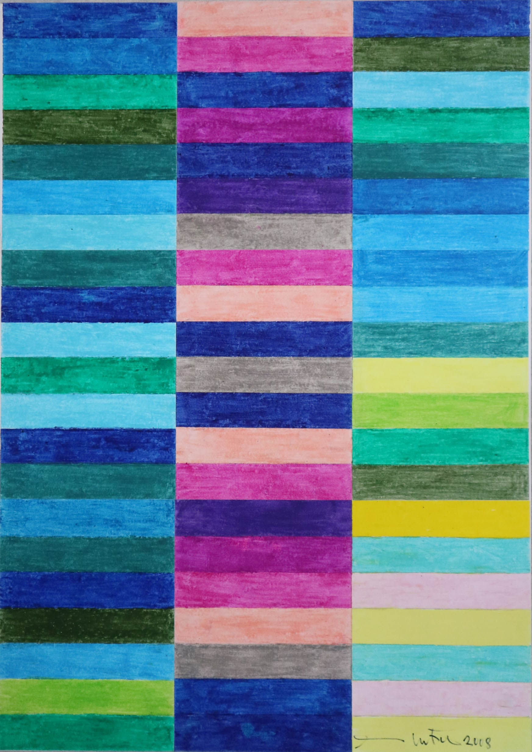 Teoria dei colori 20 (disegno) di Nitsch, Hermann - Fondazione Morra (sec. XXI)