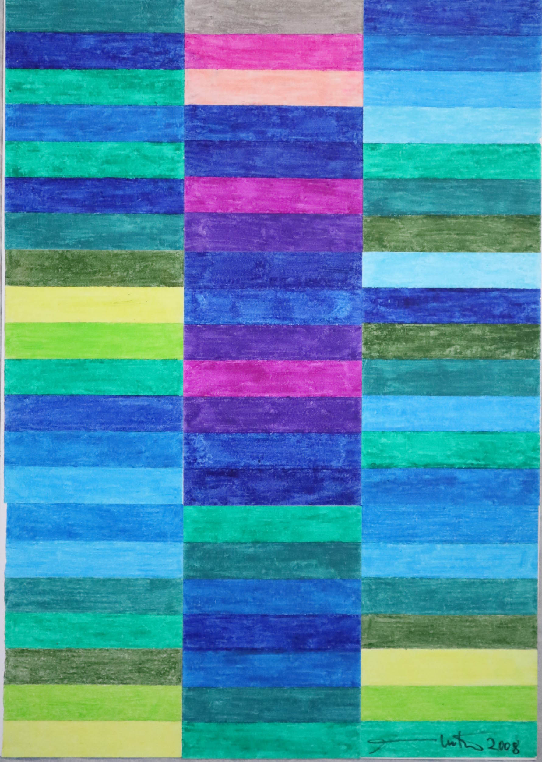 Teoria dei Colori 2 (disegno) di Nitsch, Hermann - Fondazione Morra (sec. XXI)