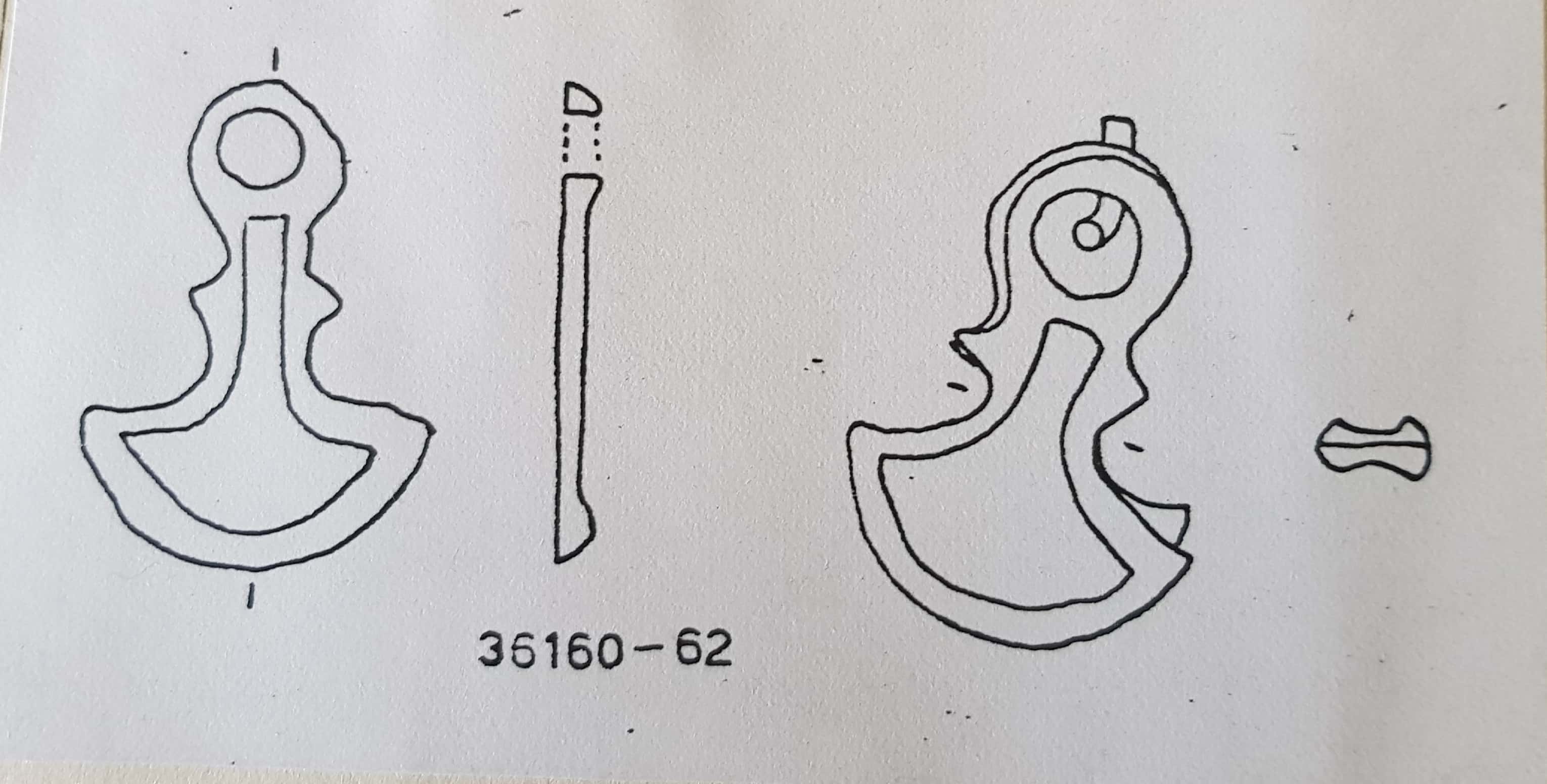 pendente, pendente di vaso (seconda metà VIII sec. a. C)