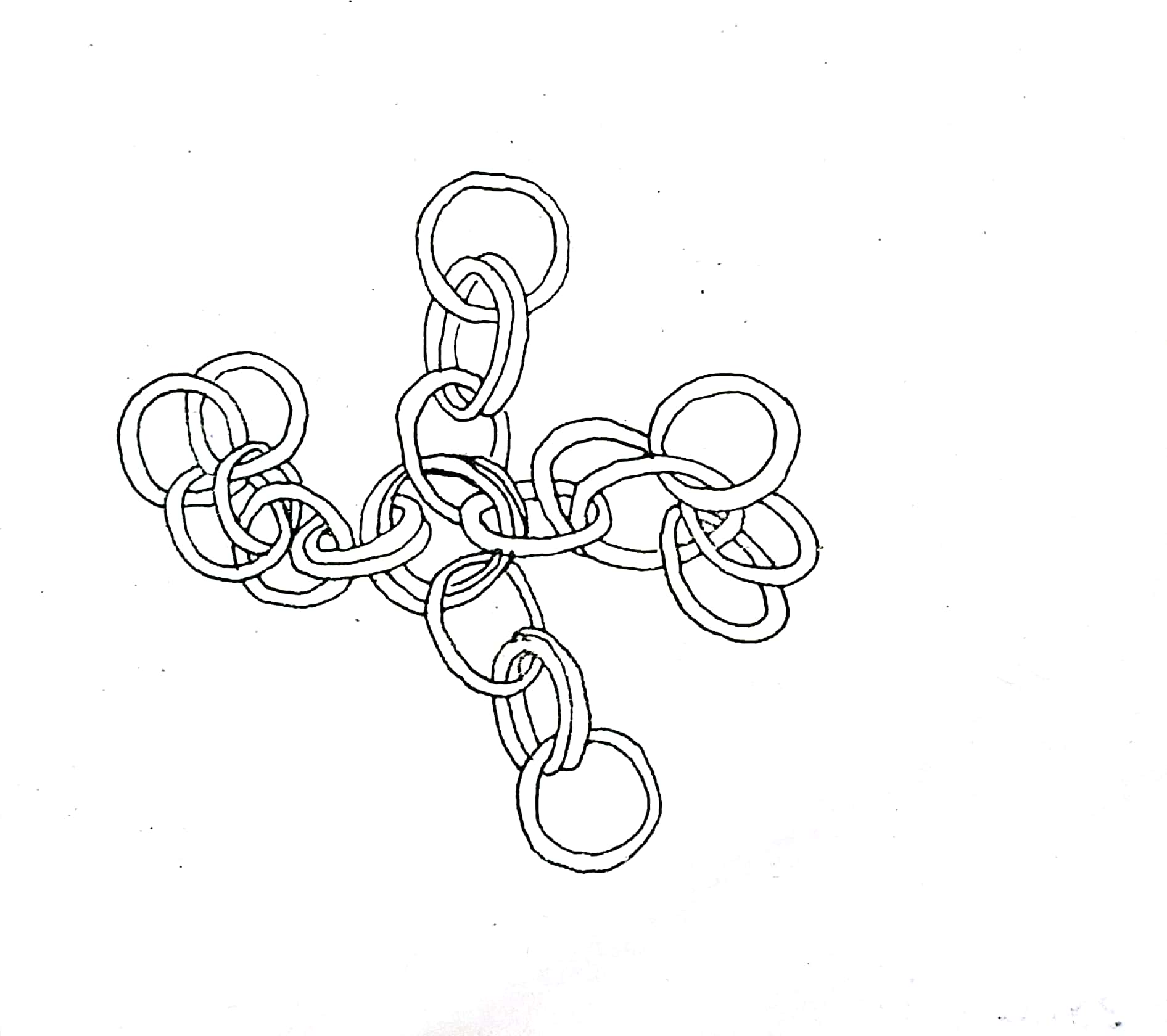catenella a doppio anello in filo (ultimo quarto VIII sec. a. C)
