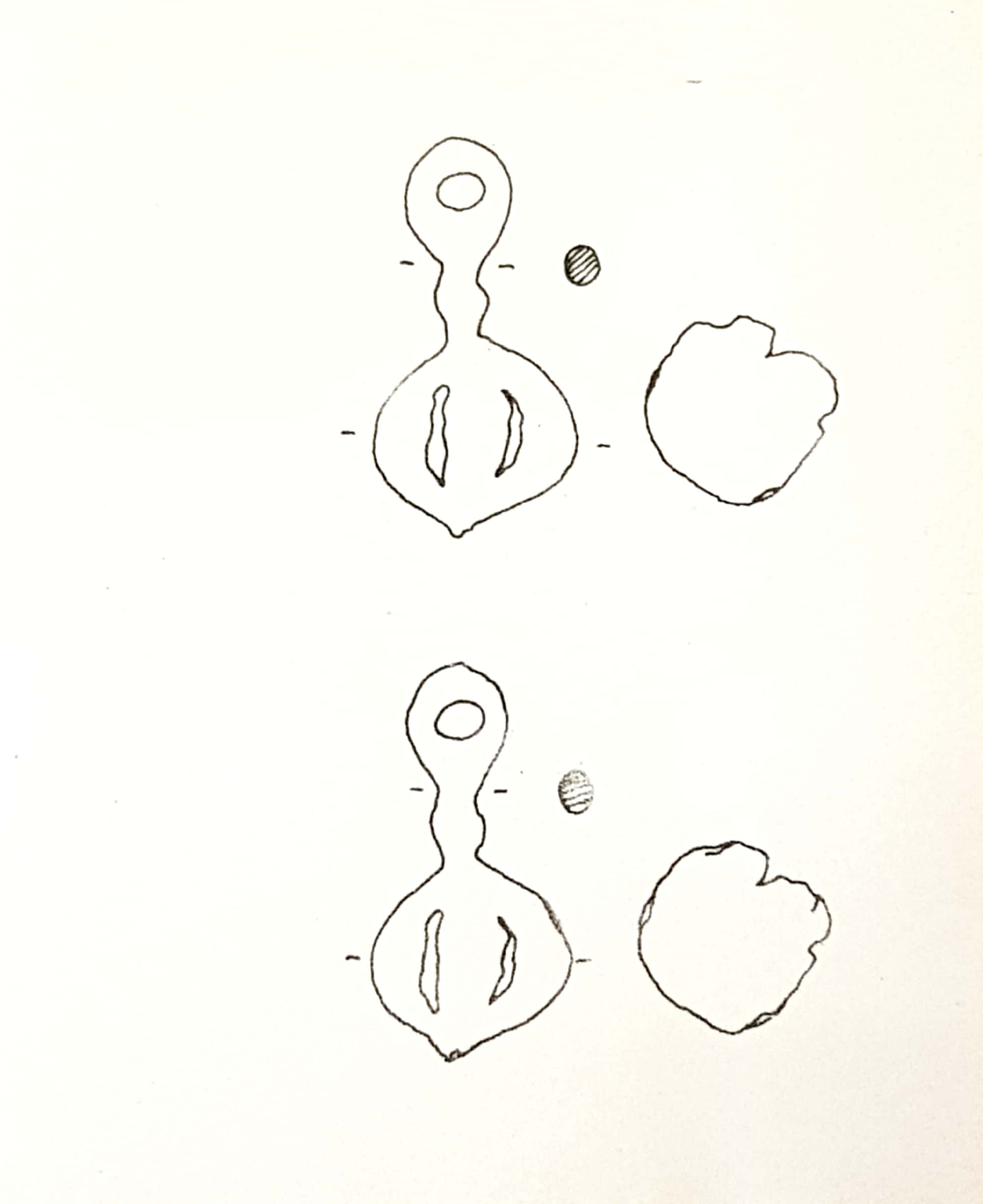 pendenti (ultimo quarto VIII sec. a. C)