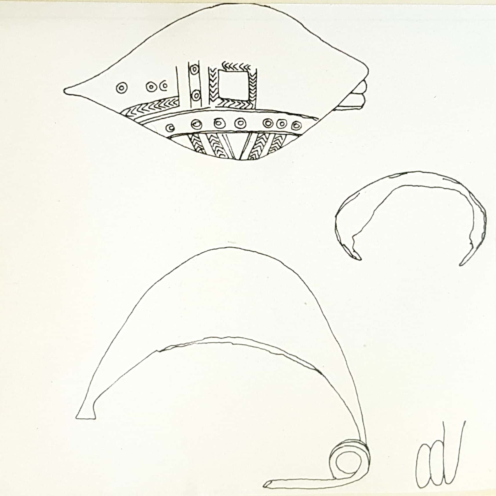 fibula a sanguisuga (ultimo quarto VIII sec. a. C)