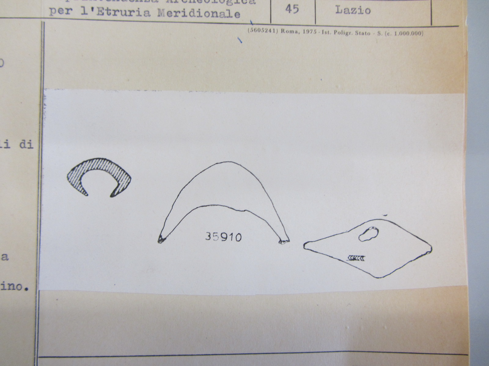 fibula a sanguisuga (metà VIII a.C)